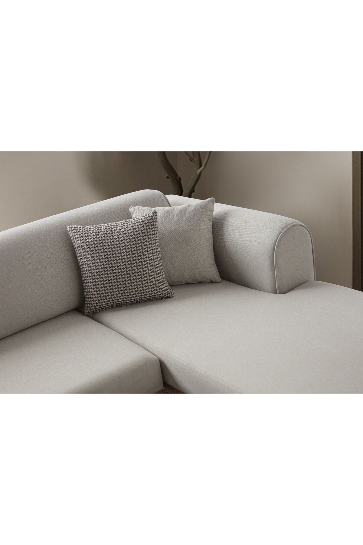 Rebull Köşe Koltuk Takımı Krem