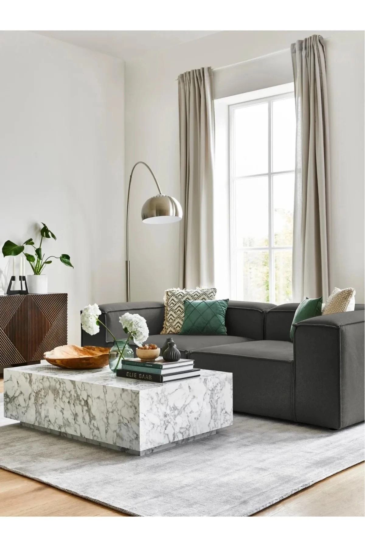 Mira 2 Modüler İkili Koltuk Keten Antrasit