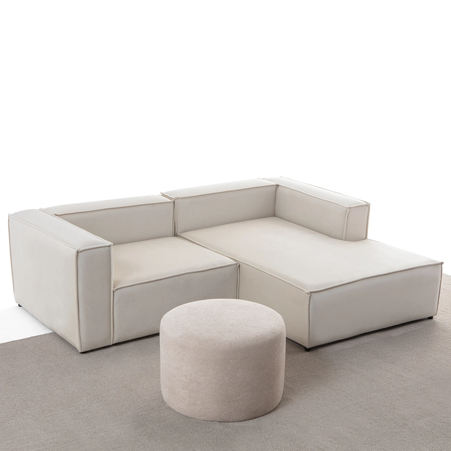 Arven Köşe Koltuk Takımı Krem