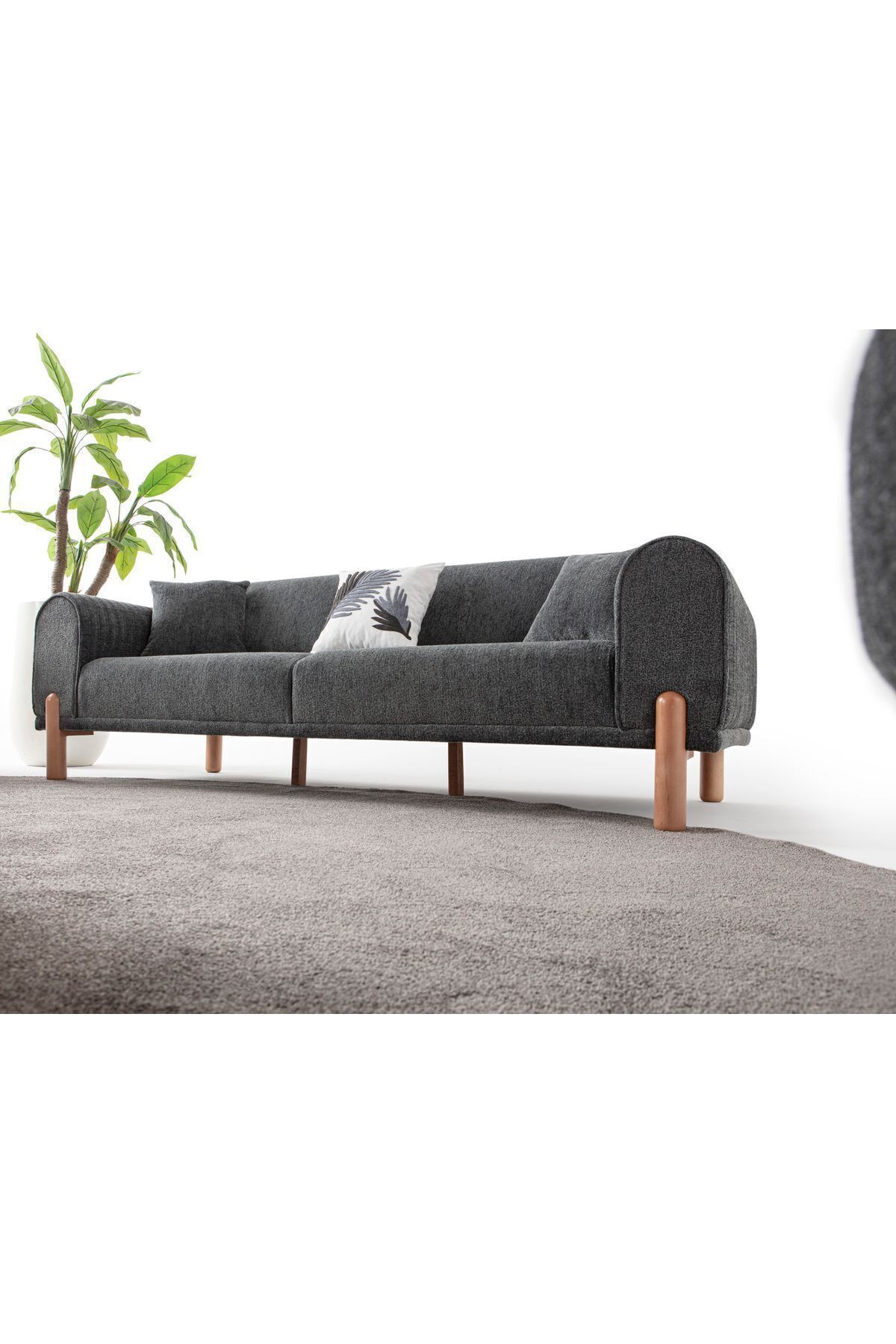 Armoni Üçlü Koltuk Antrasit