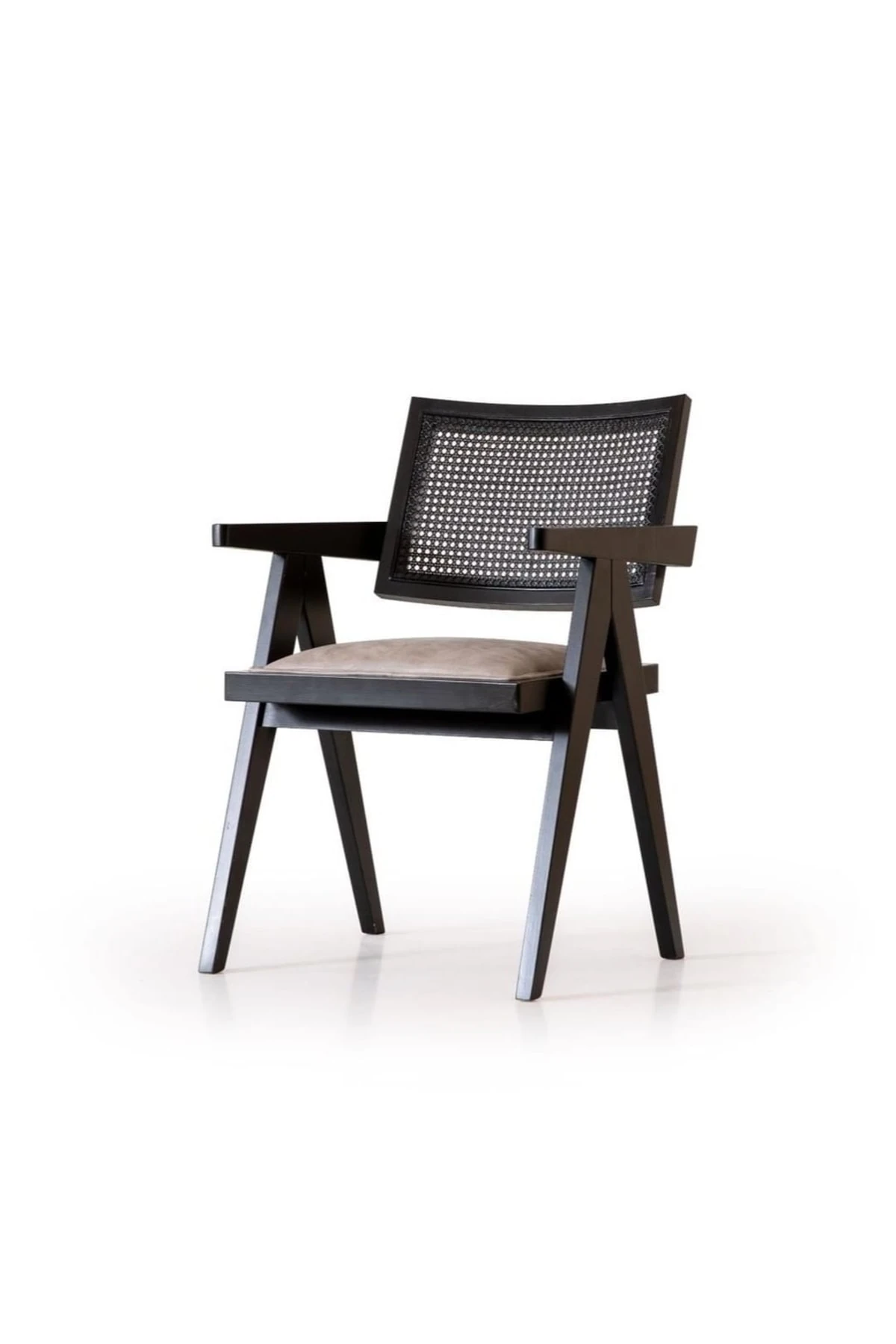 Hasır Modern Ahşap Mutfak Sandalyesi