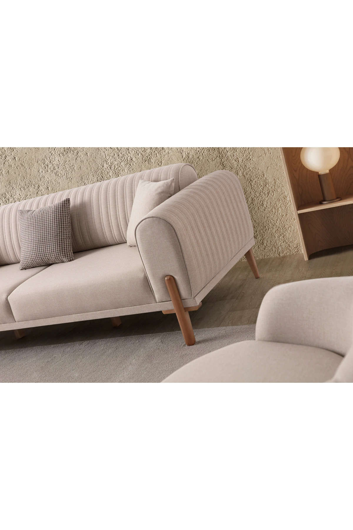 Galata 3+1 Koltuk Takımı Sütlü Kahve