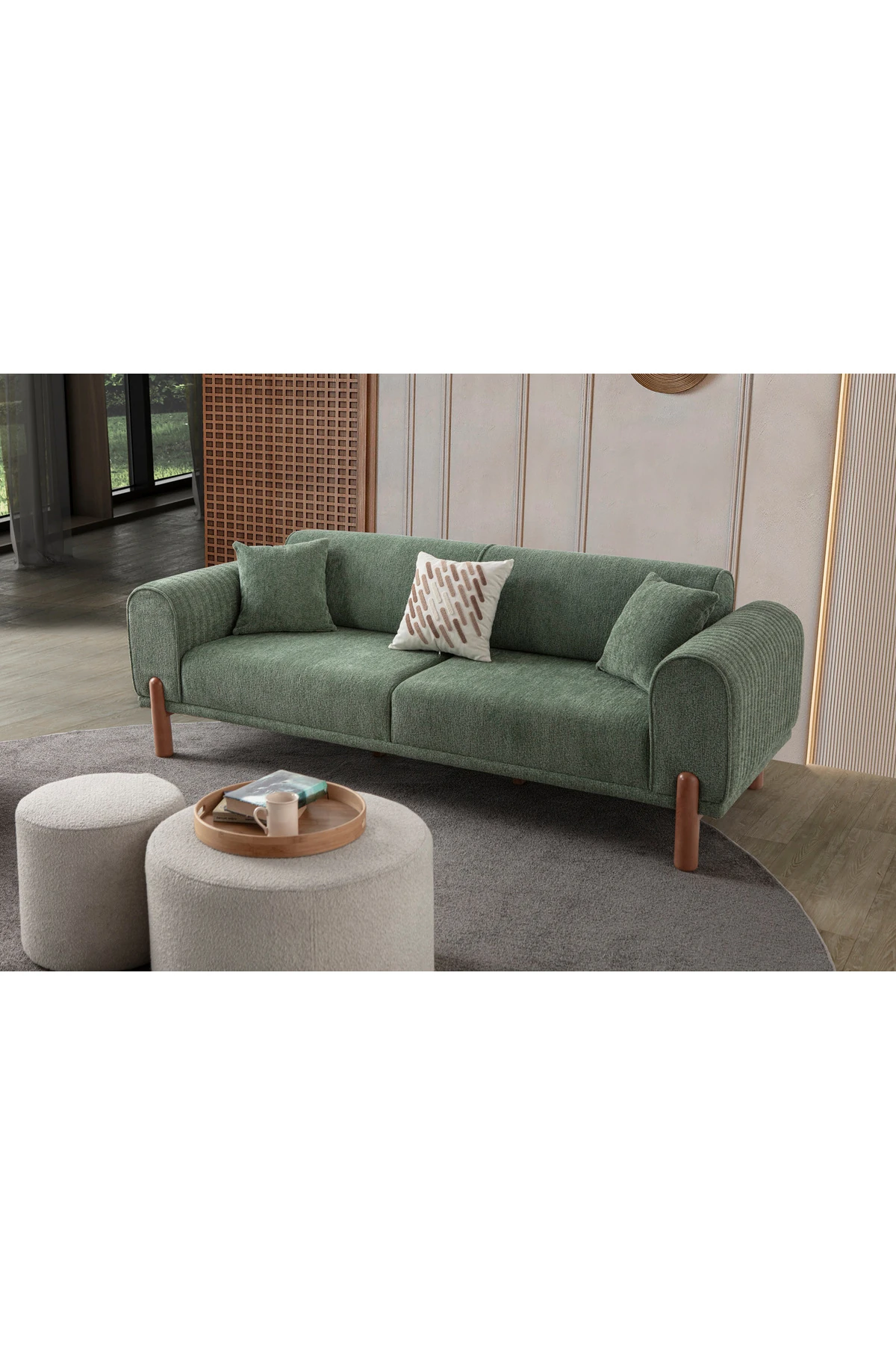 Armoni 3+3 Koltuk Takımı Yeşil