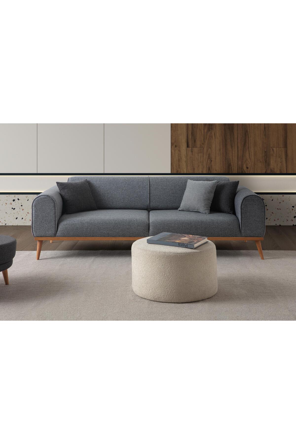 Rebull 3+3 Koltuk Takımı Gri