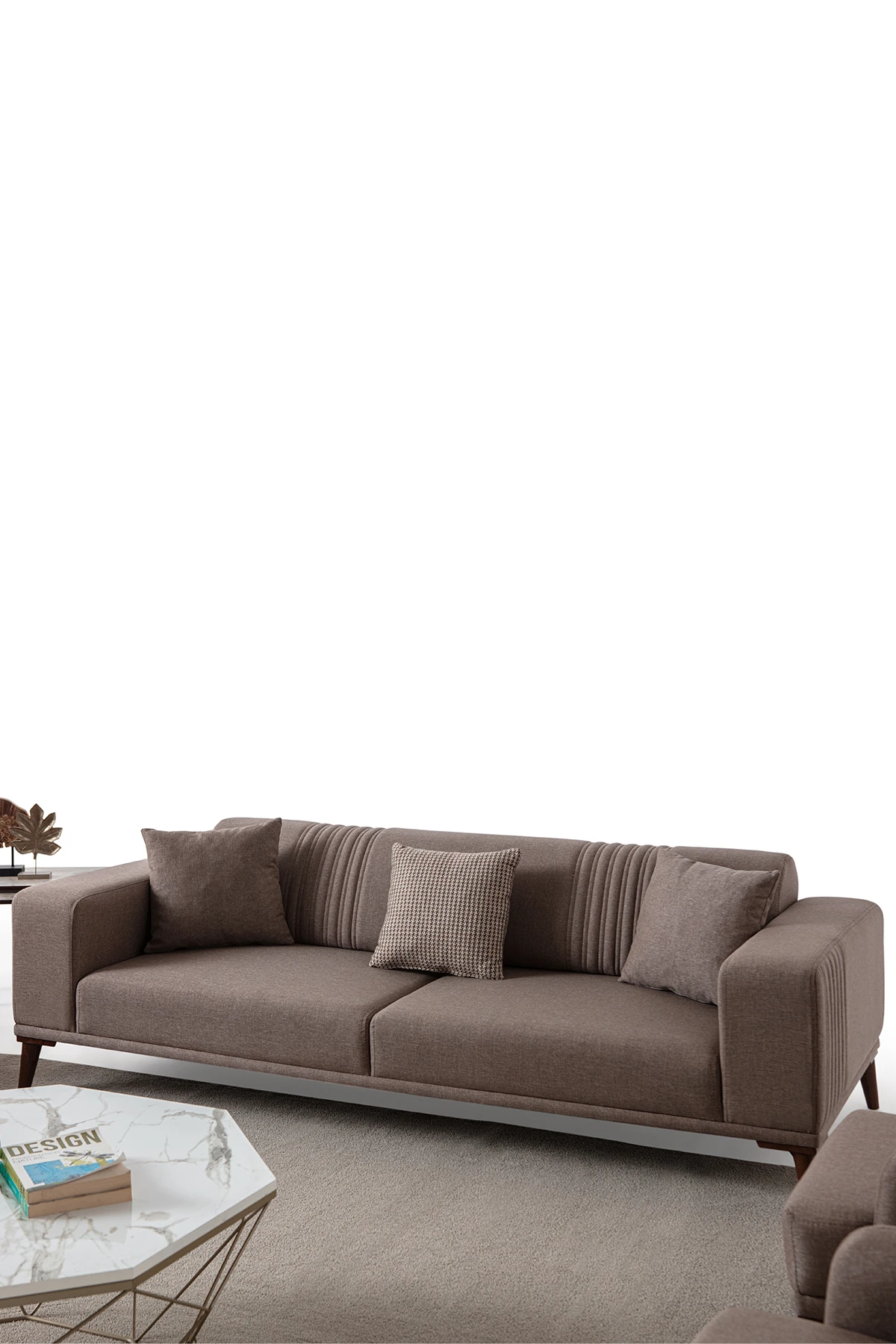 Regnar Üçlü Koltuk Kahverengi