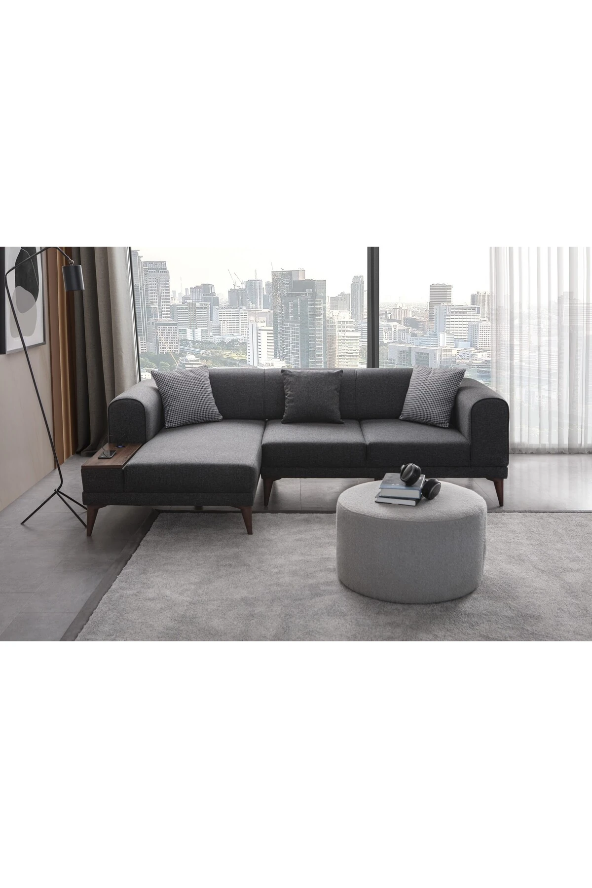 Drog Köşe Koltuk Takımı Antrasit