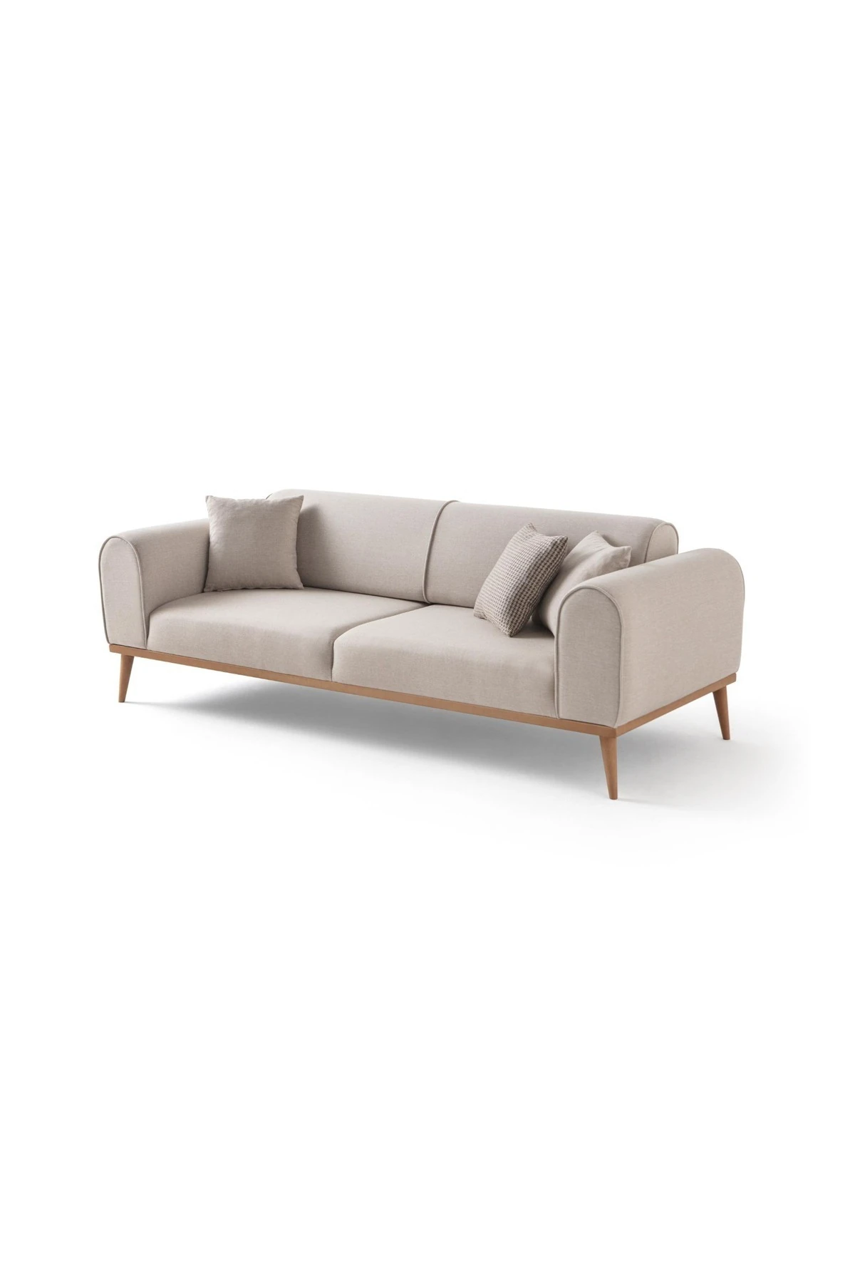 Rebull 3+3+1+1 Koltuk Takımı Sütlü Kahve