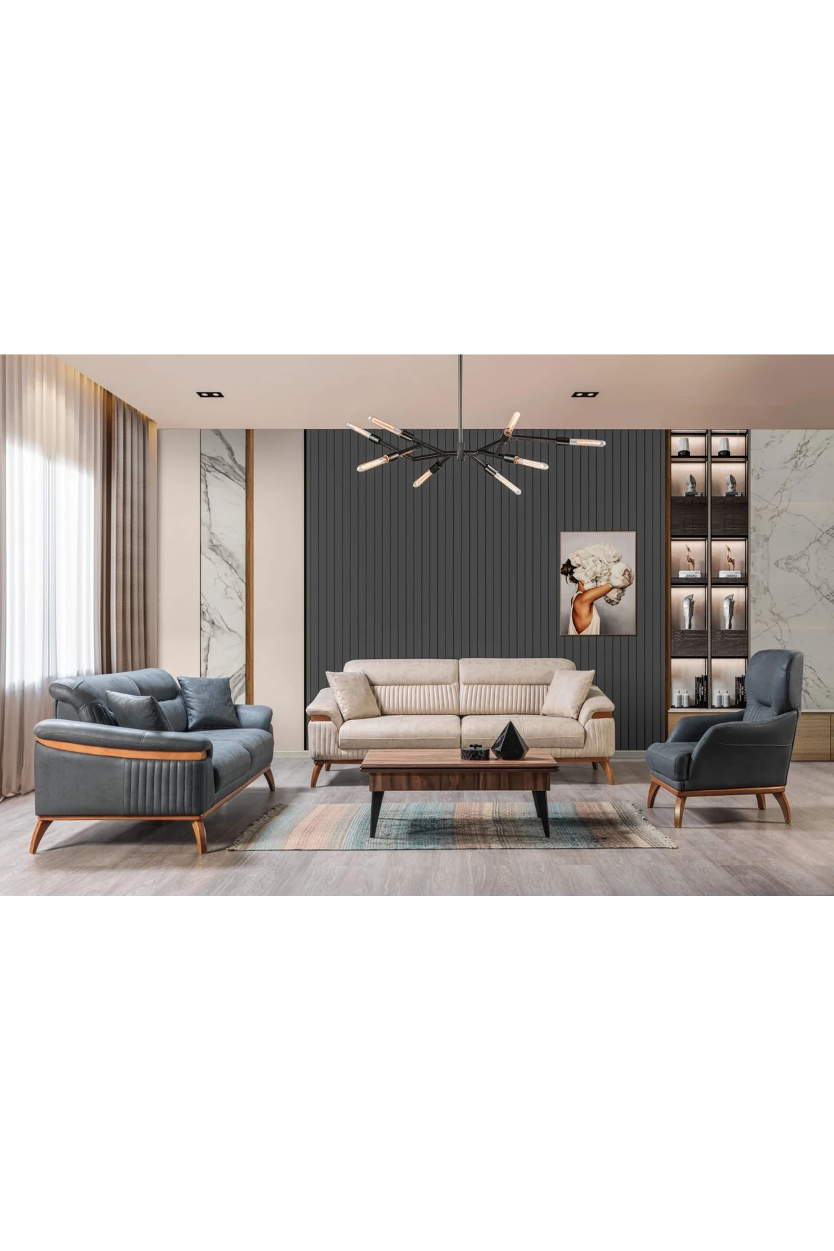 Madrid Koltuk Takımı 3+3+1