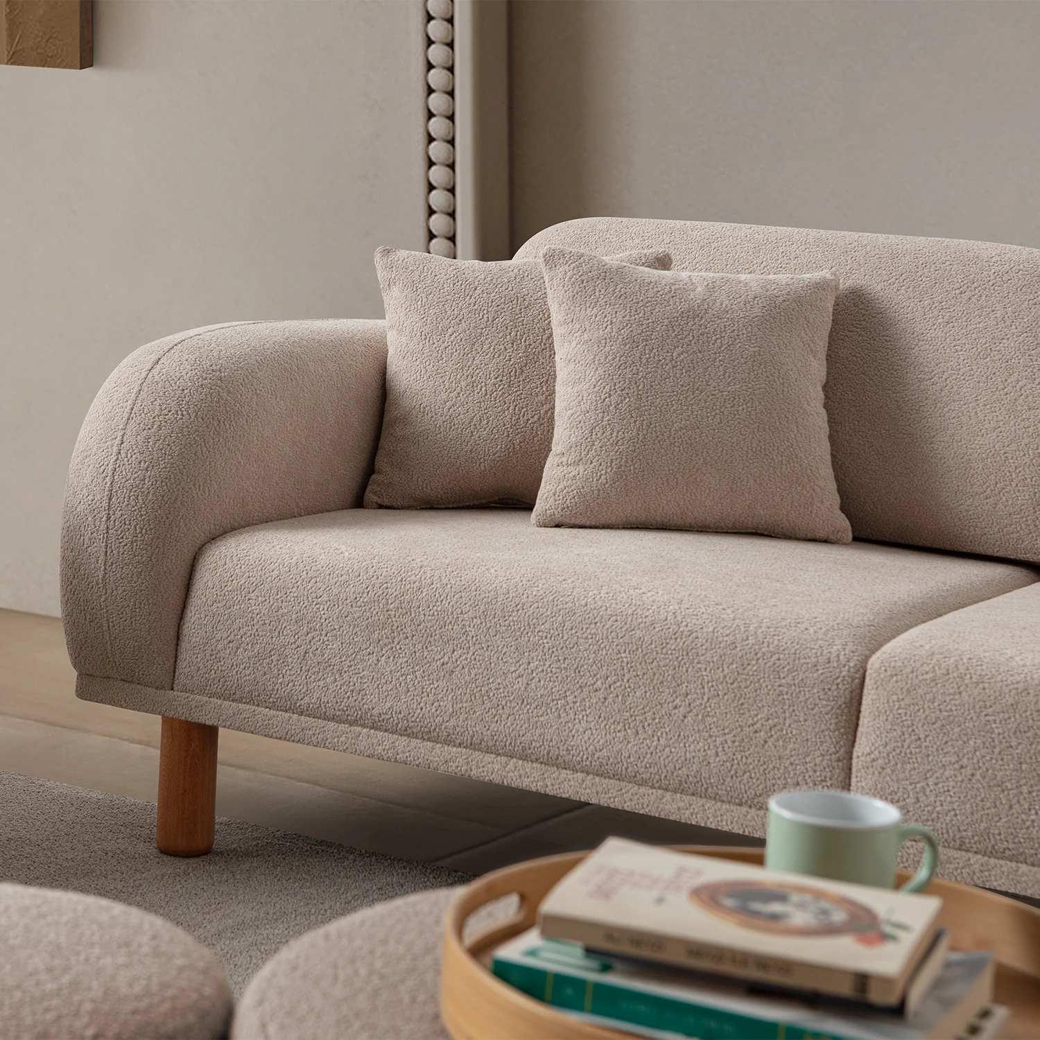 Regnum Üçlü Koltuk Taş Rengi