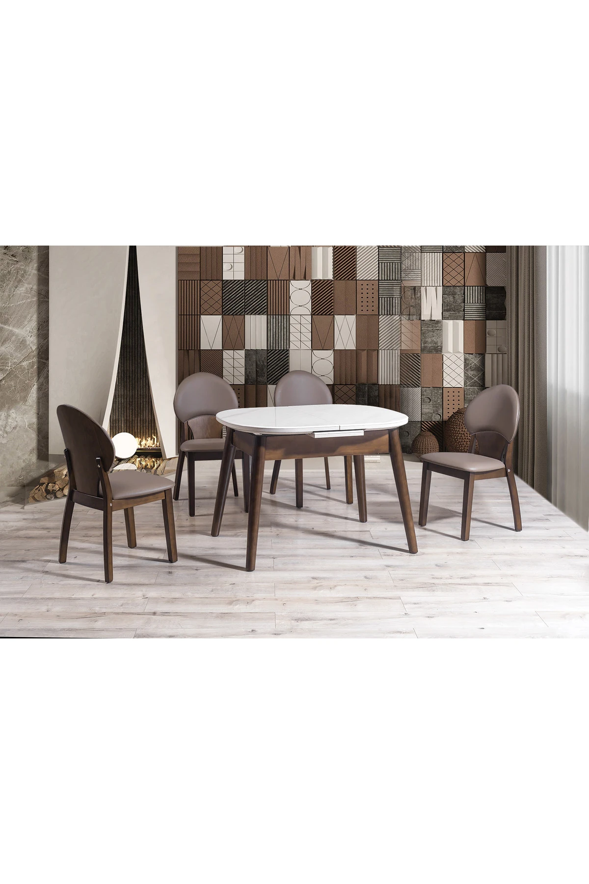 Sienna 4 Sandalyeli Masa Takımı