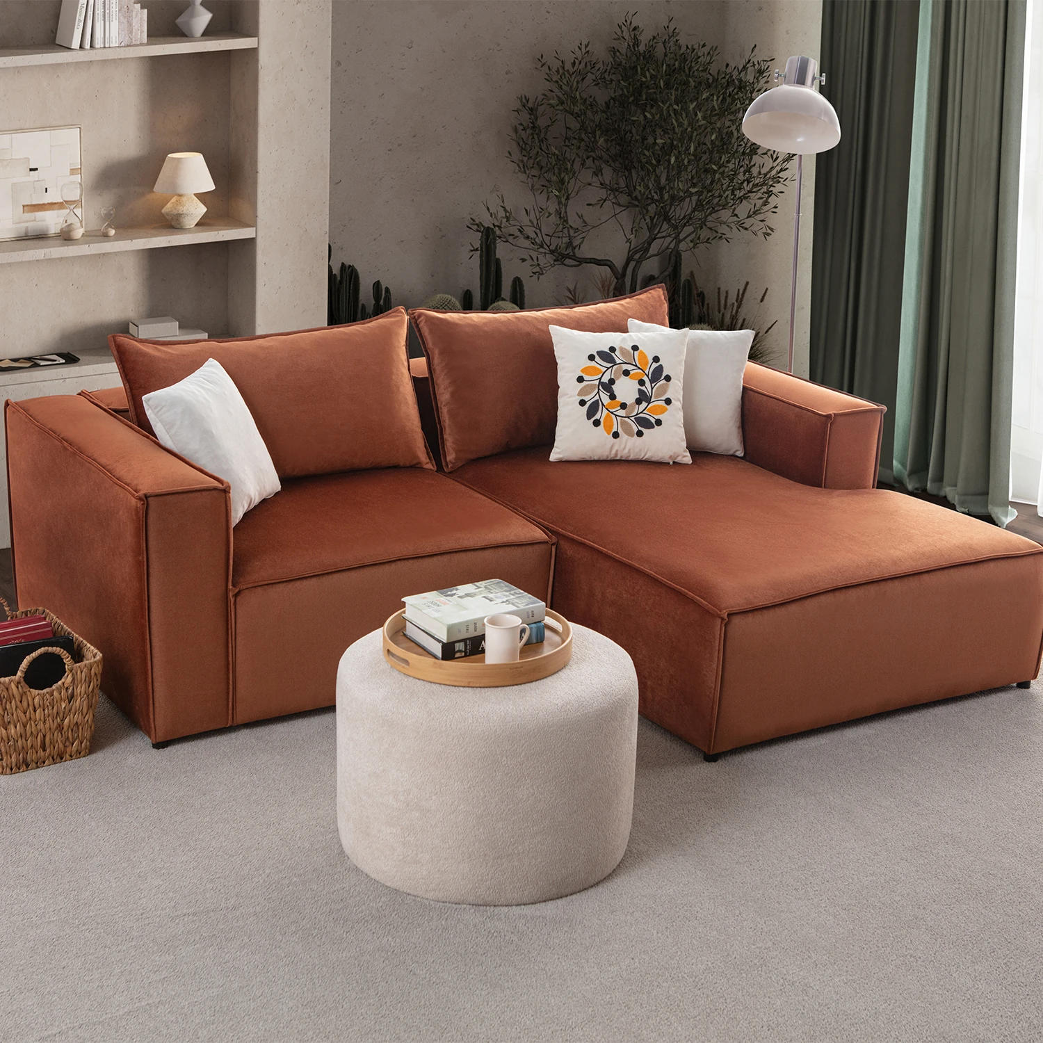 Arven Köşe Koltuk Takımı Kiremit