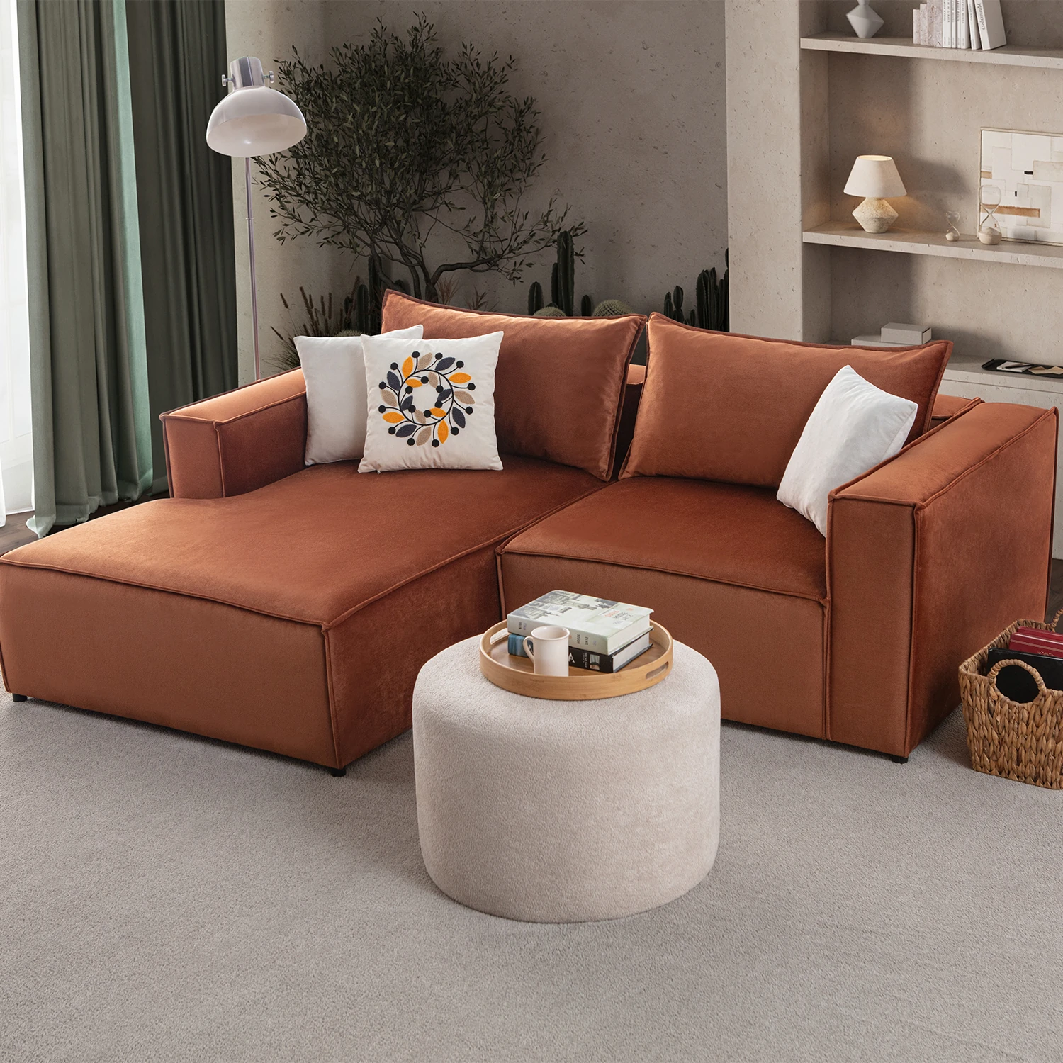 Arven Köşe Koltuk Takımı Kiremit