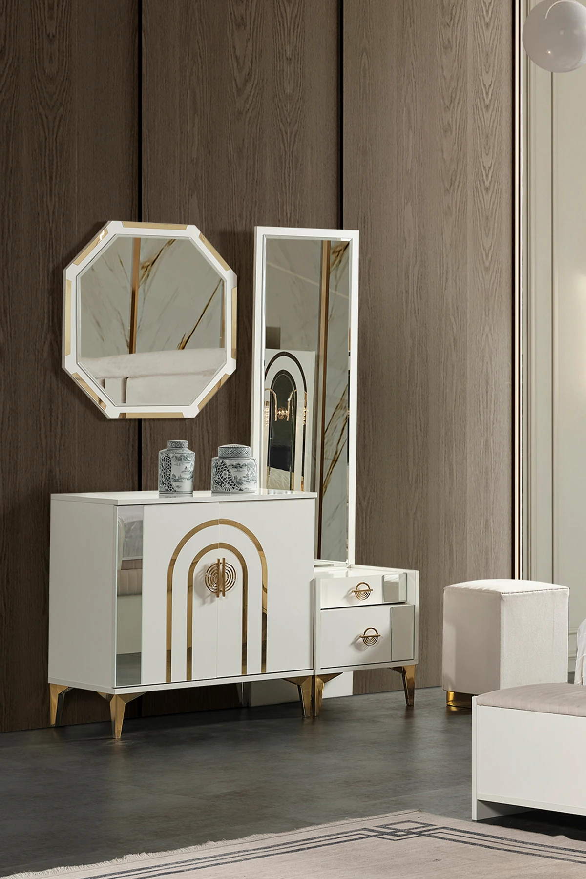 Safir Boy Aynalı Şifonyer