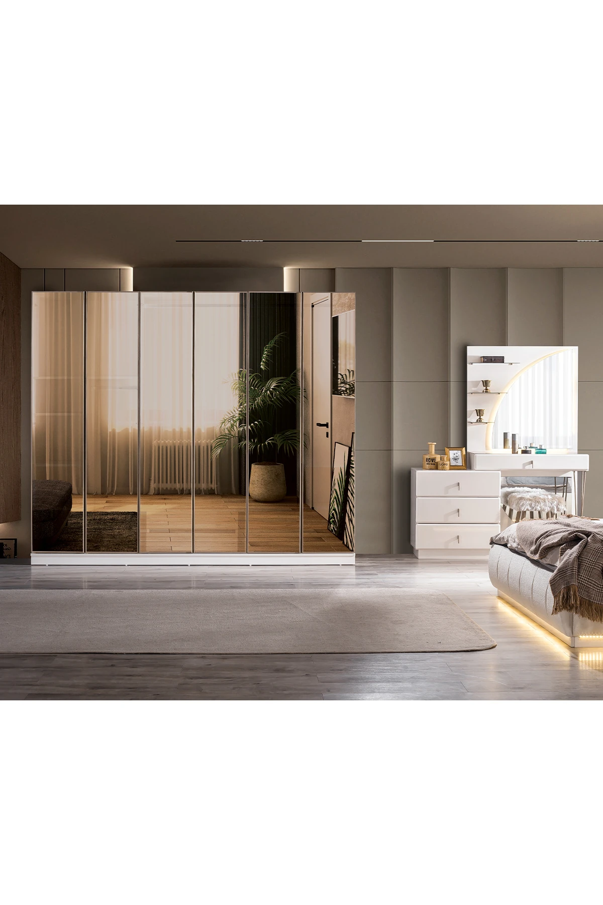 Kelebek Yatak Odası Takımı Gardırop