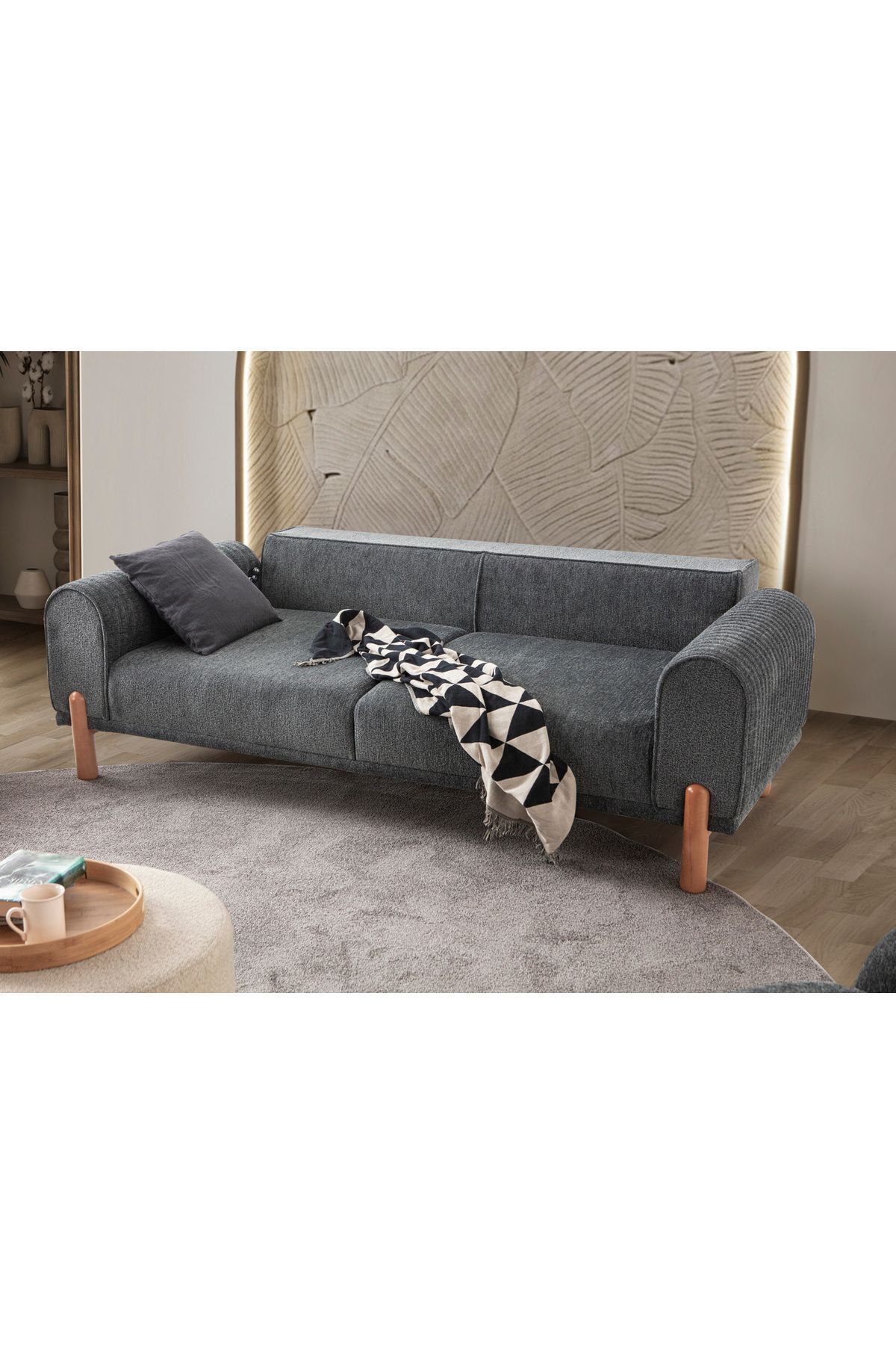 Armoni Üçlü Koltuk Antrasit