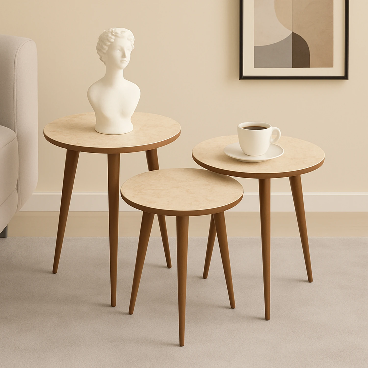 Madrid Zigon Sehpa Traverten