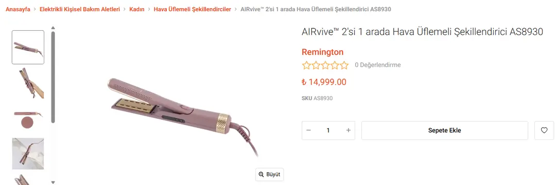 Ürün detay sayfası