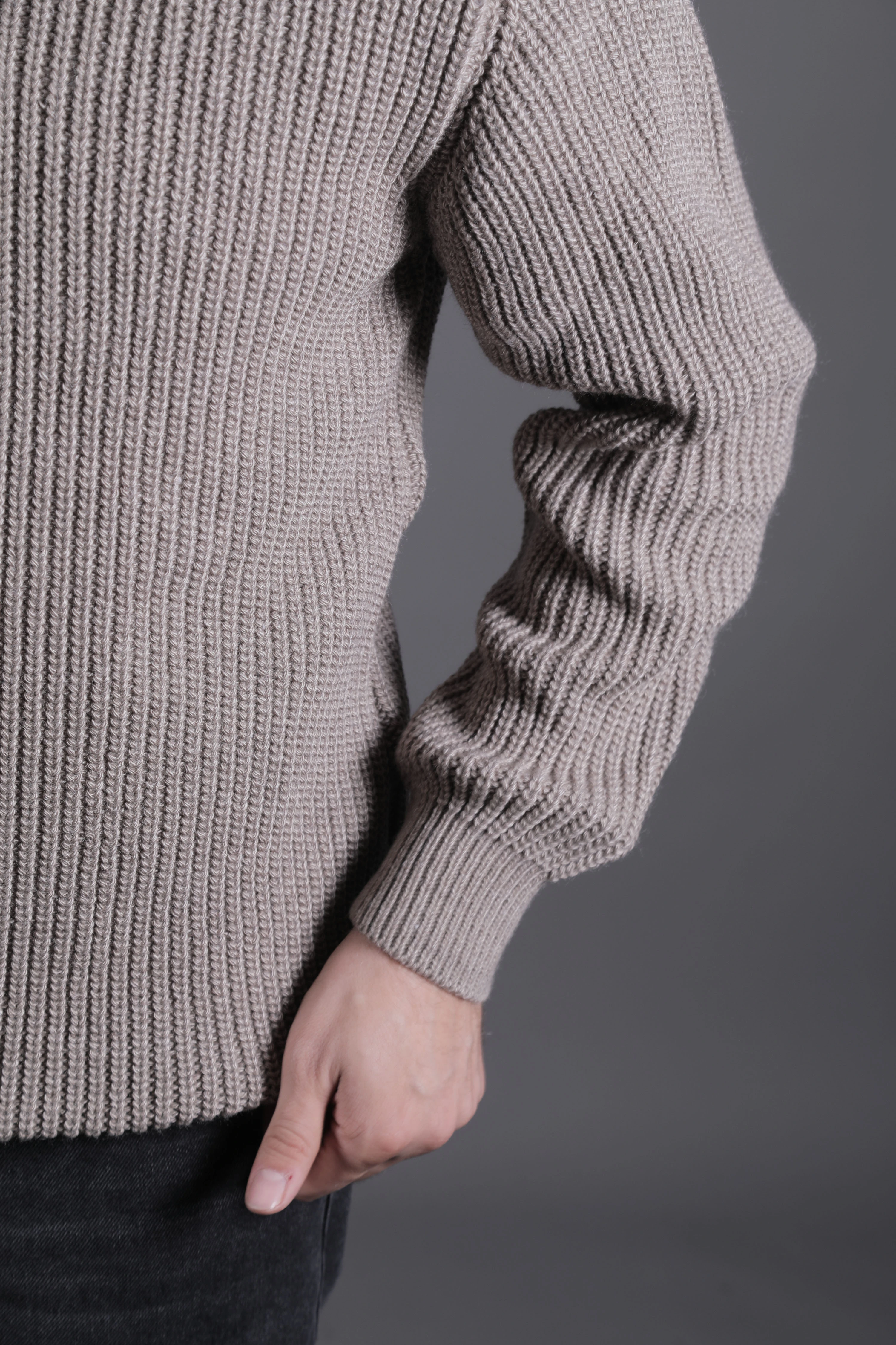 Yarım Fermuarlı Kalın Erkek Kazak