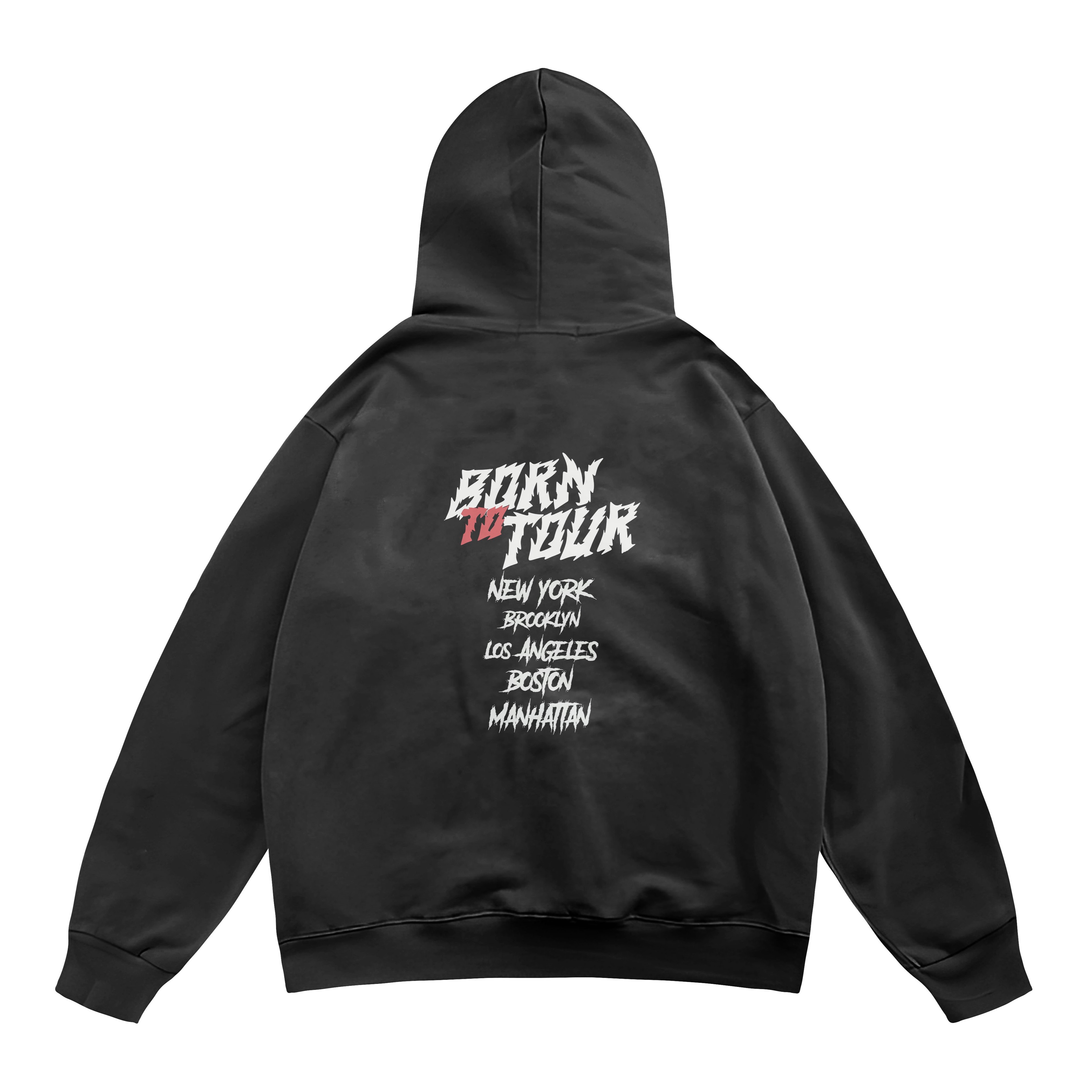 Unisex Hellstar Baskılı Kapşonlu Sweatshirt Hoodie