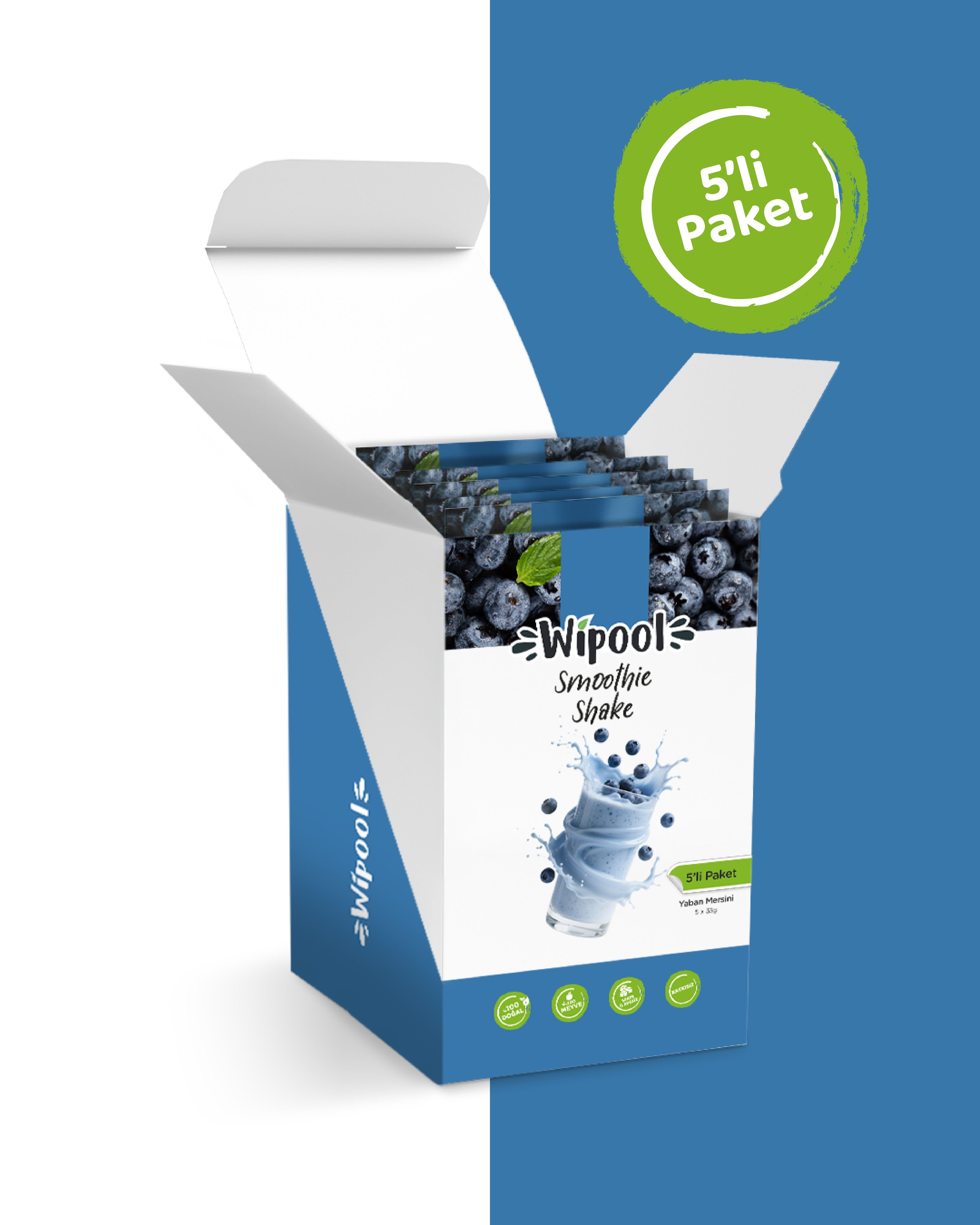Smoothie Shake Yaban Mersini (5'li Paket)