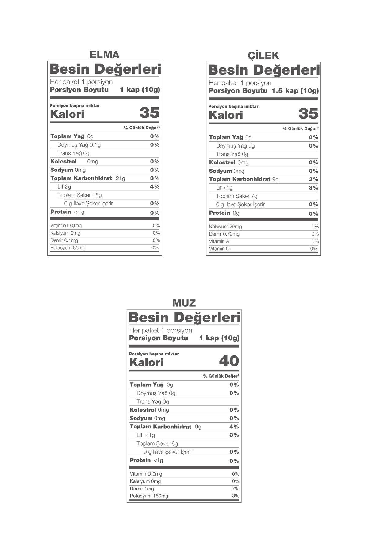 Wipool Freeze Dried Muz-Çilek-Elma (3'lü Paket)