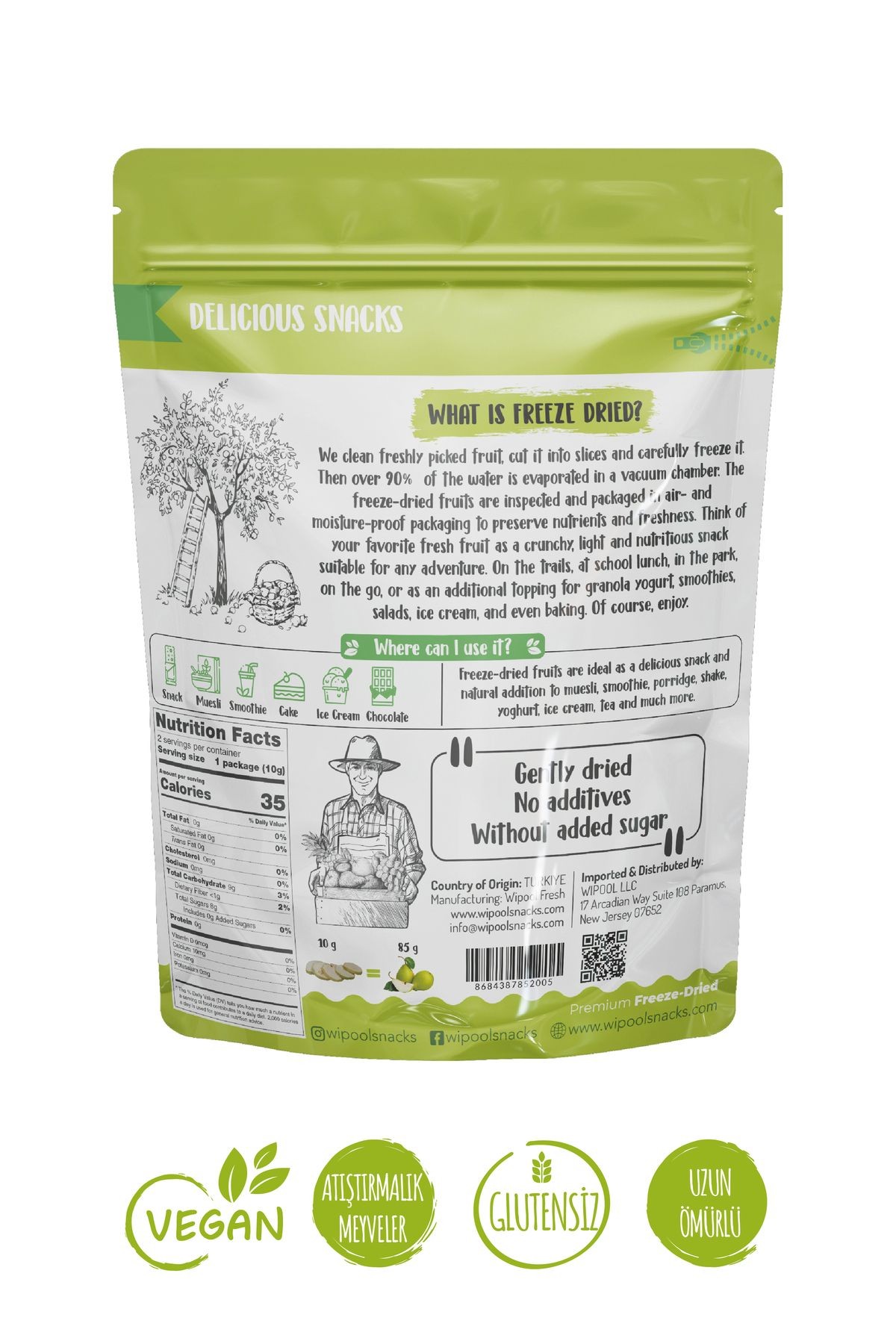 Wipool Freeze Dried Armut (6'lı Paket)