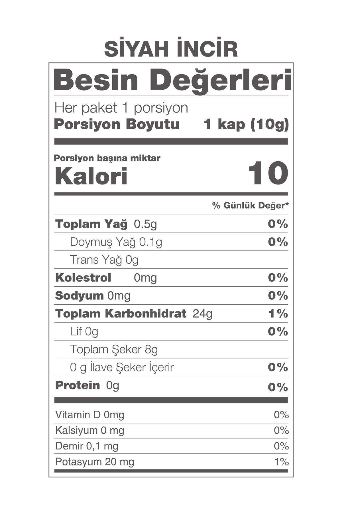 Wipool Freeze Dried Siyah İncir