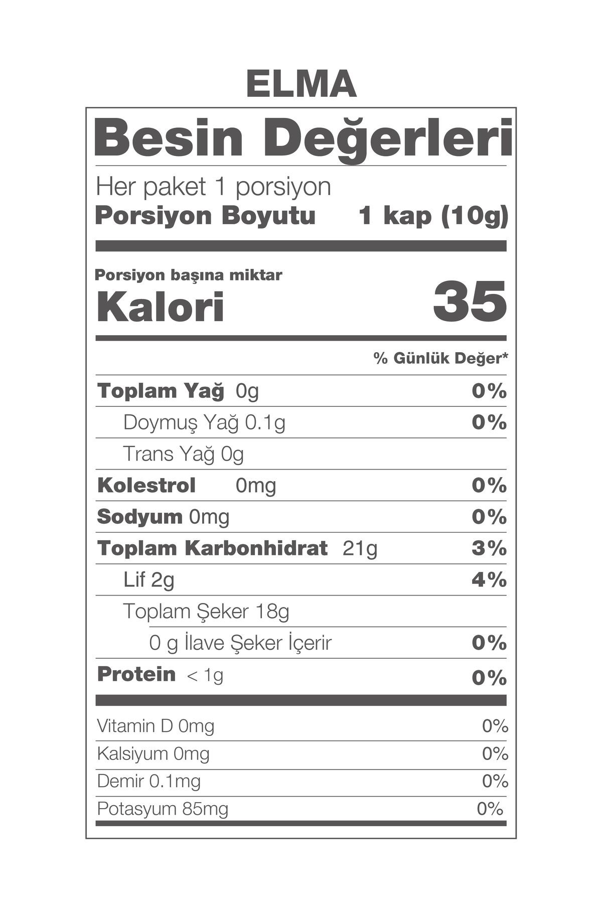 Wipool Freeze Dried Elma (3'lü Paket)