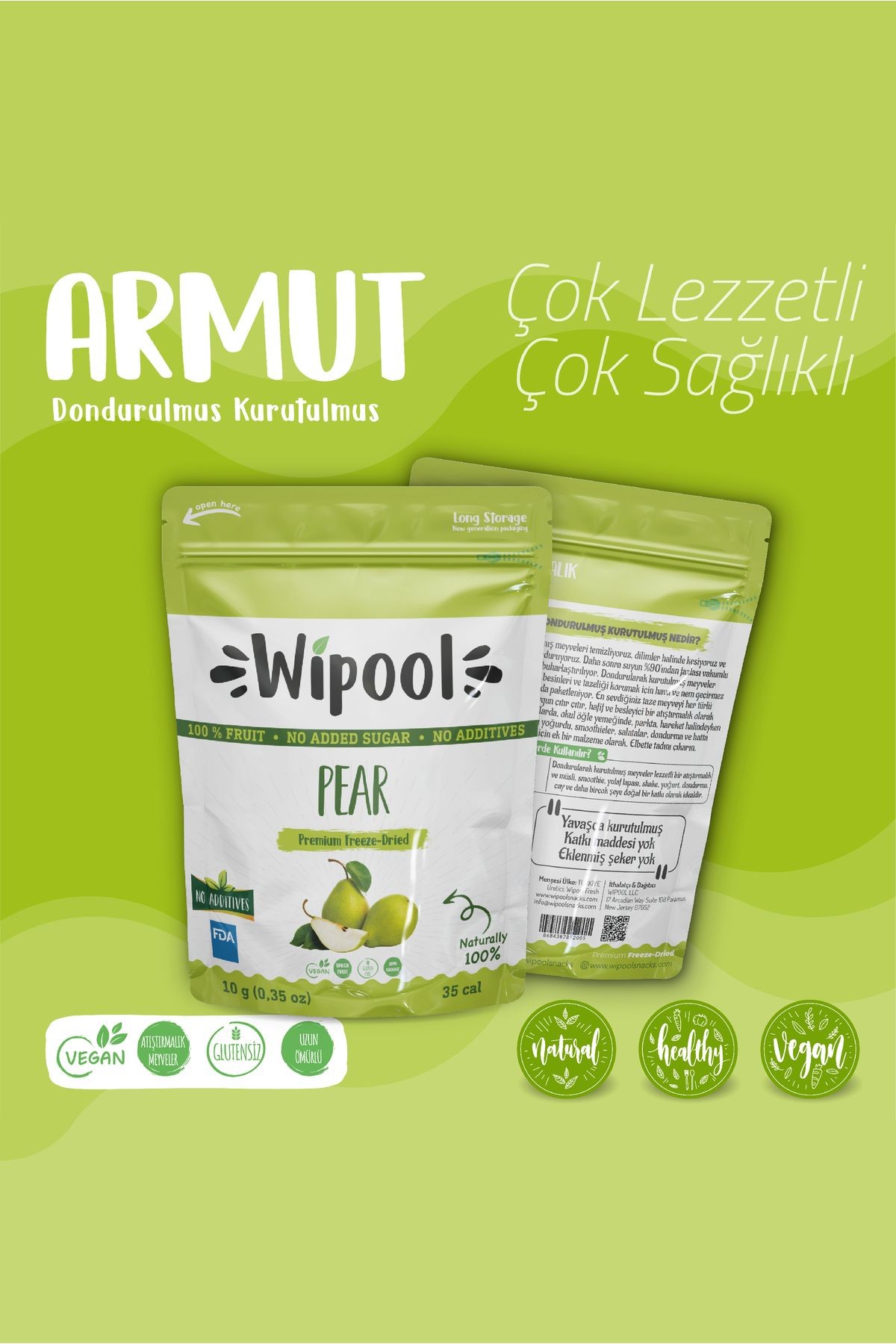 Wipool Freeze Dried Armut (3'lü Paket)