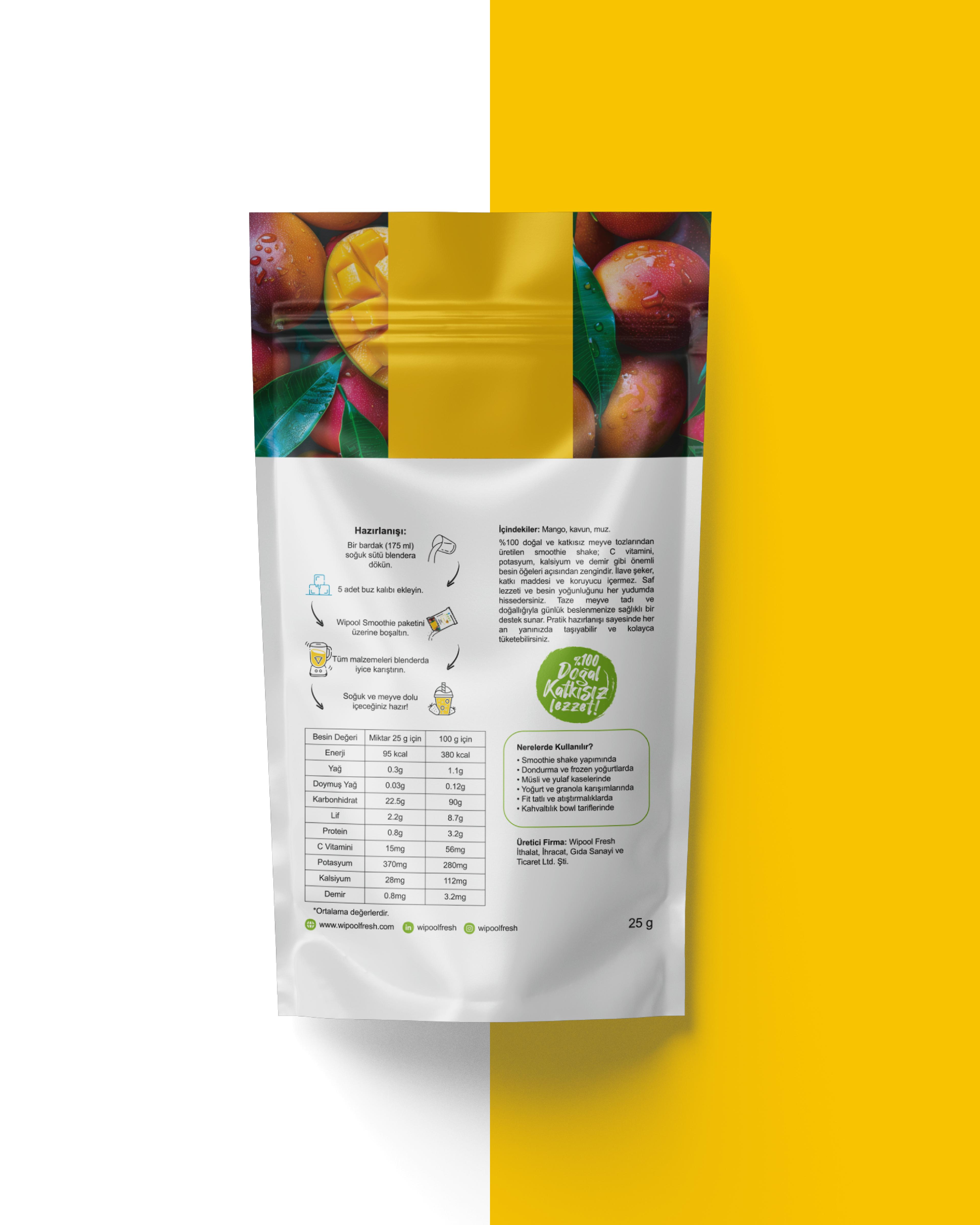 Smoothie Shake Mango (5'li Paket)