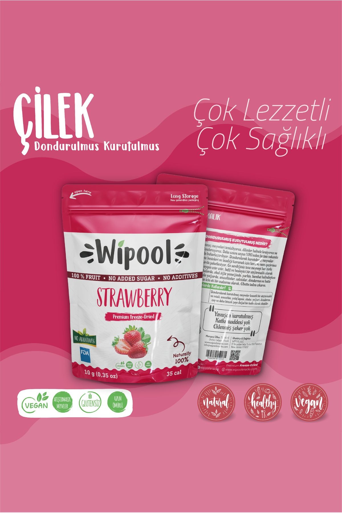 Wipool Freeze Dried Çilek
