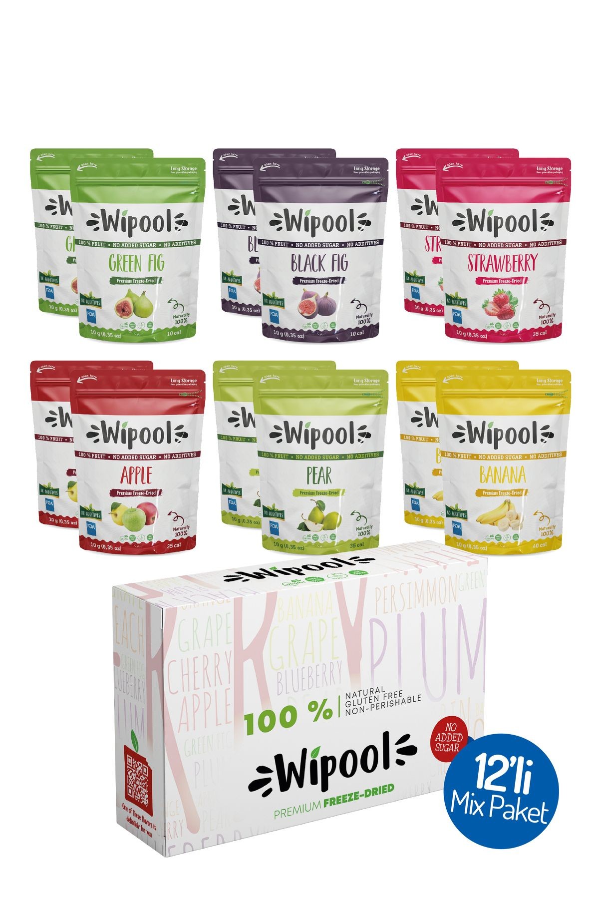 Wipool Freeze Dried Aile Paketi (12'li Paket)