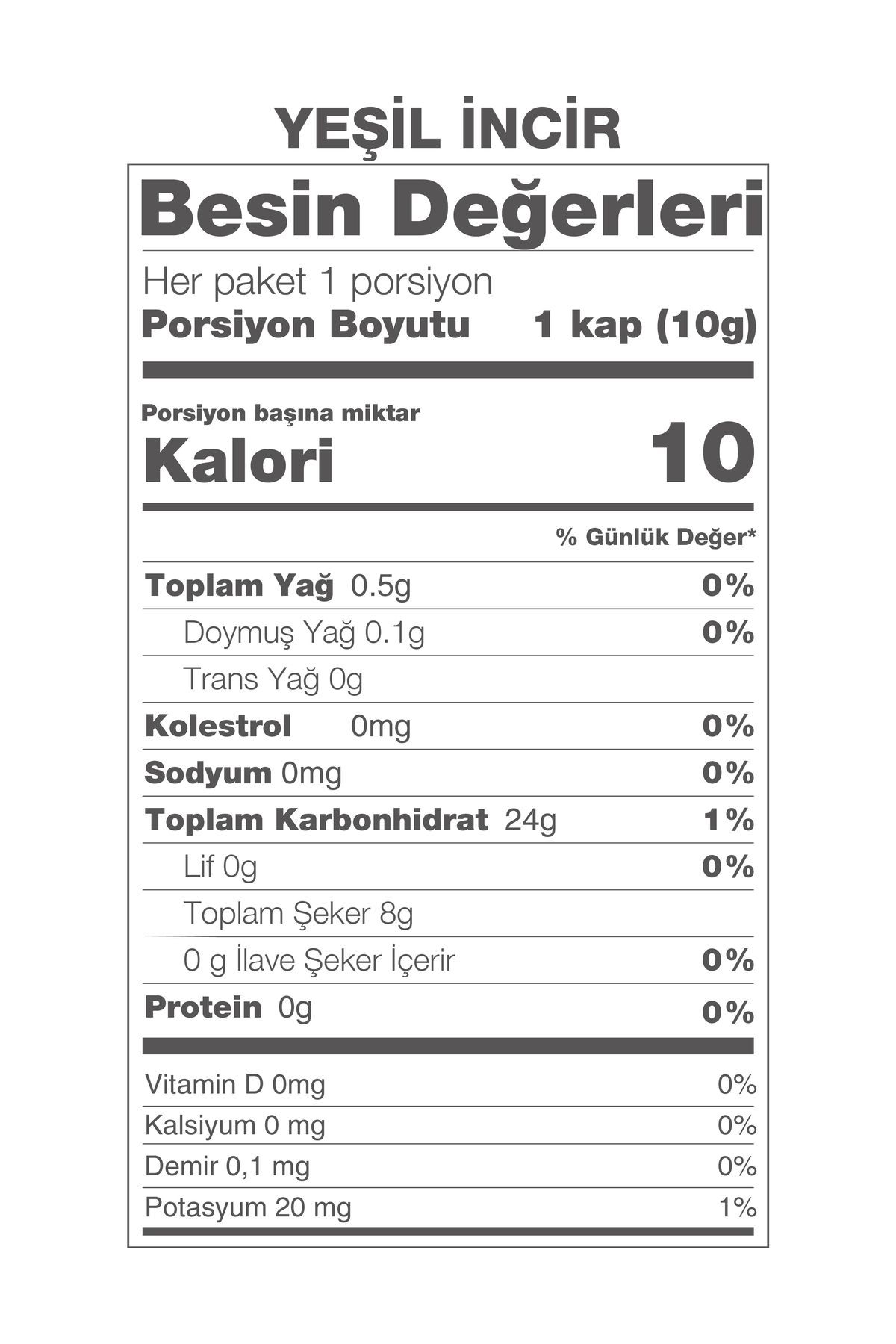 Wipool Freeze Dried Yeşil İncir (3'lü Paket)