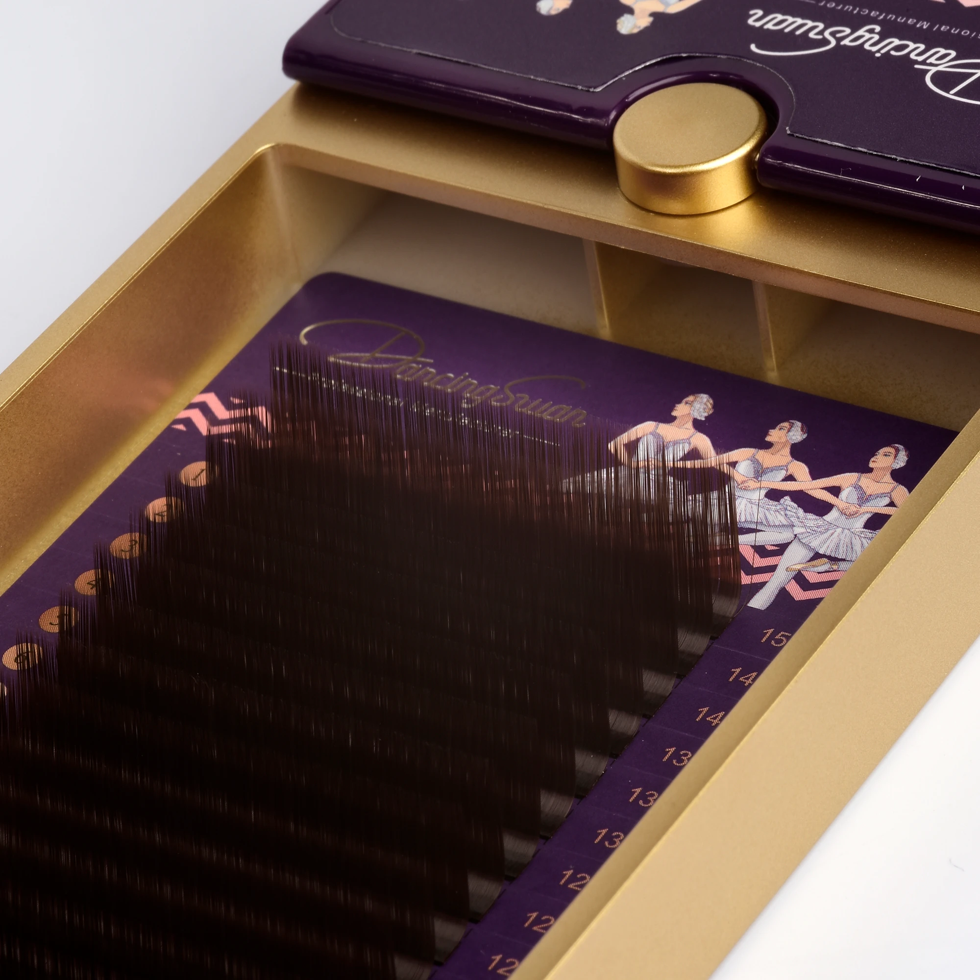 DANCING SWAN Renkli Kirpik M Kıvrım Kahve