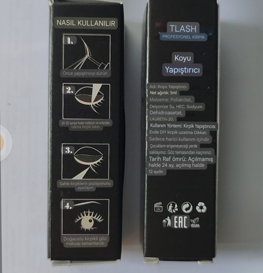 TLASH İpli Kirpik Yapıştırıcı 5 ml, Şeffaf	