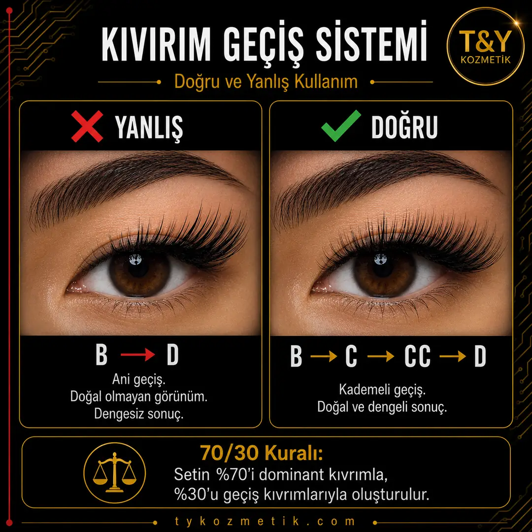 Kıvrım Geçiş Sistemi — Doğru ve Yanlış Kullanım | T&Y Lash Engineering System