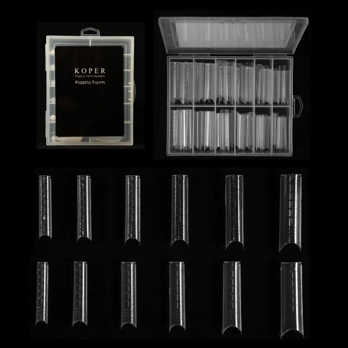 KOPER Protez Tırnak Stiletto Üst Form Kalıp - Kod 01 - 120 Adet / Paket