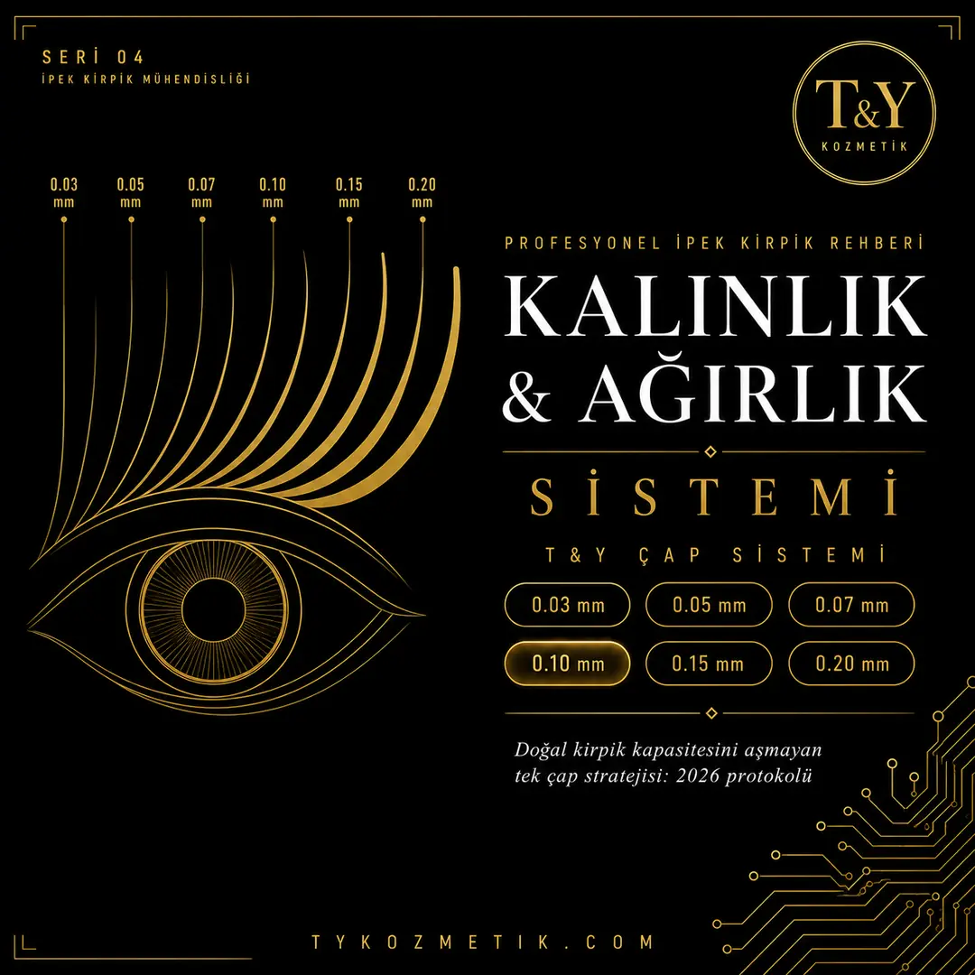 İpek Kirpik Kalınlık ve Ağırlık Sistemi — T&Y Lash Engineering System