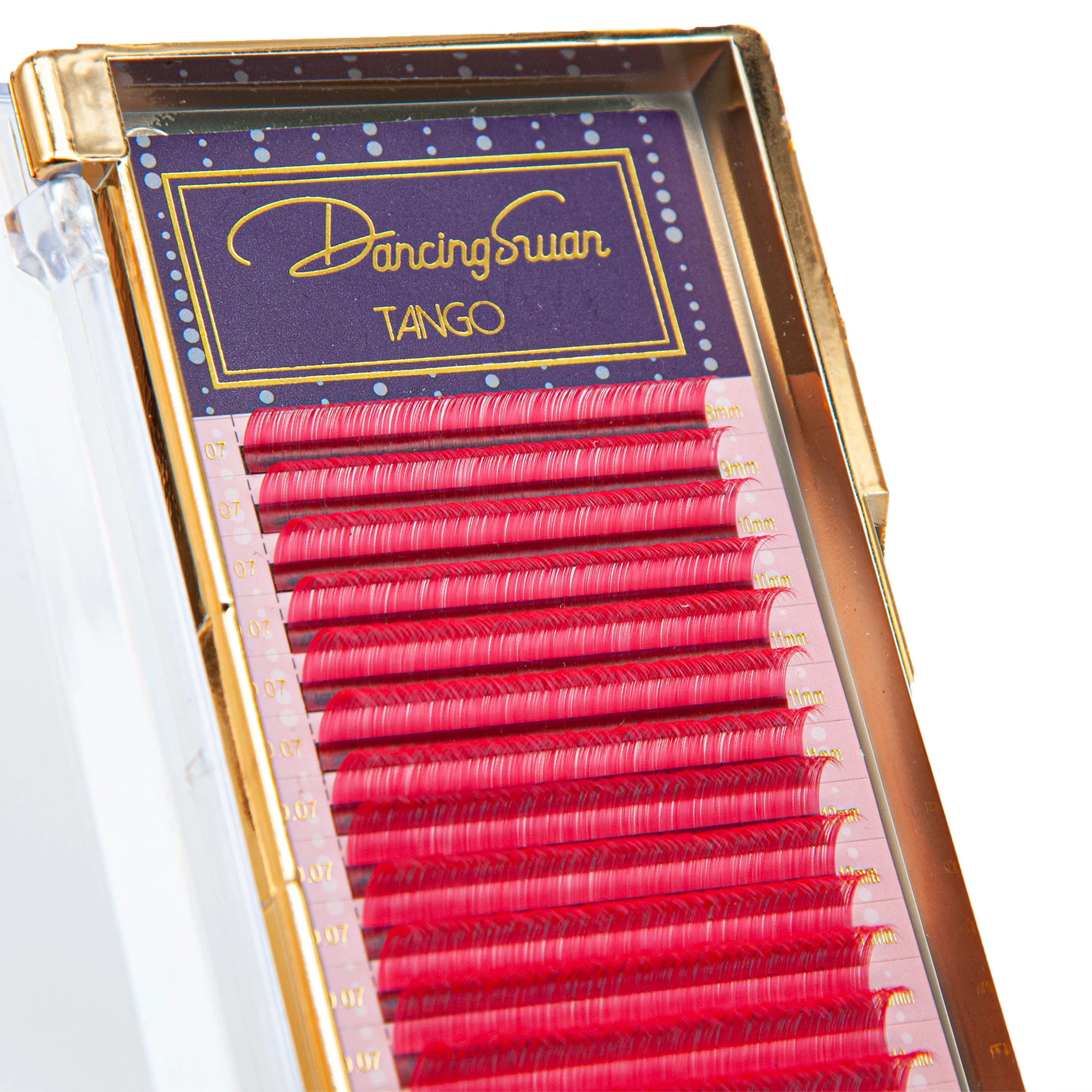 DANCING SWAN Renkli Kirpik D Kıvrım Fuşya