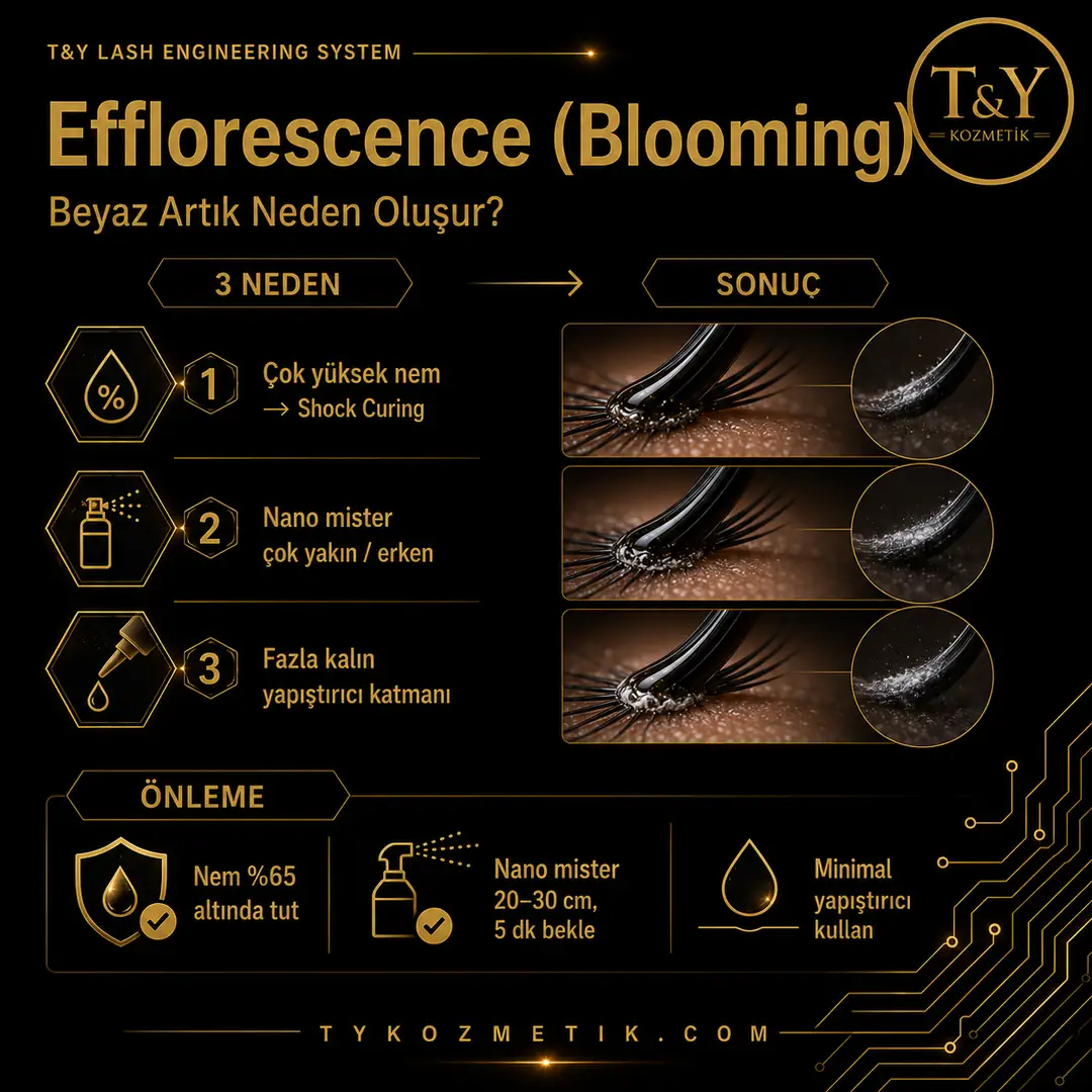 Efflorescence / Blooming — Beyaz Artık Oluşumu | T&Y Lash Engineering System