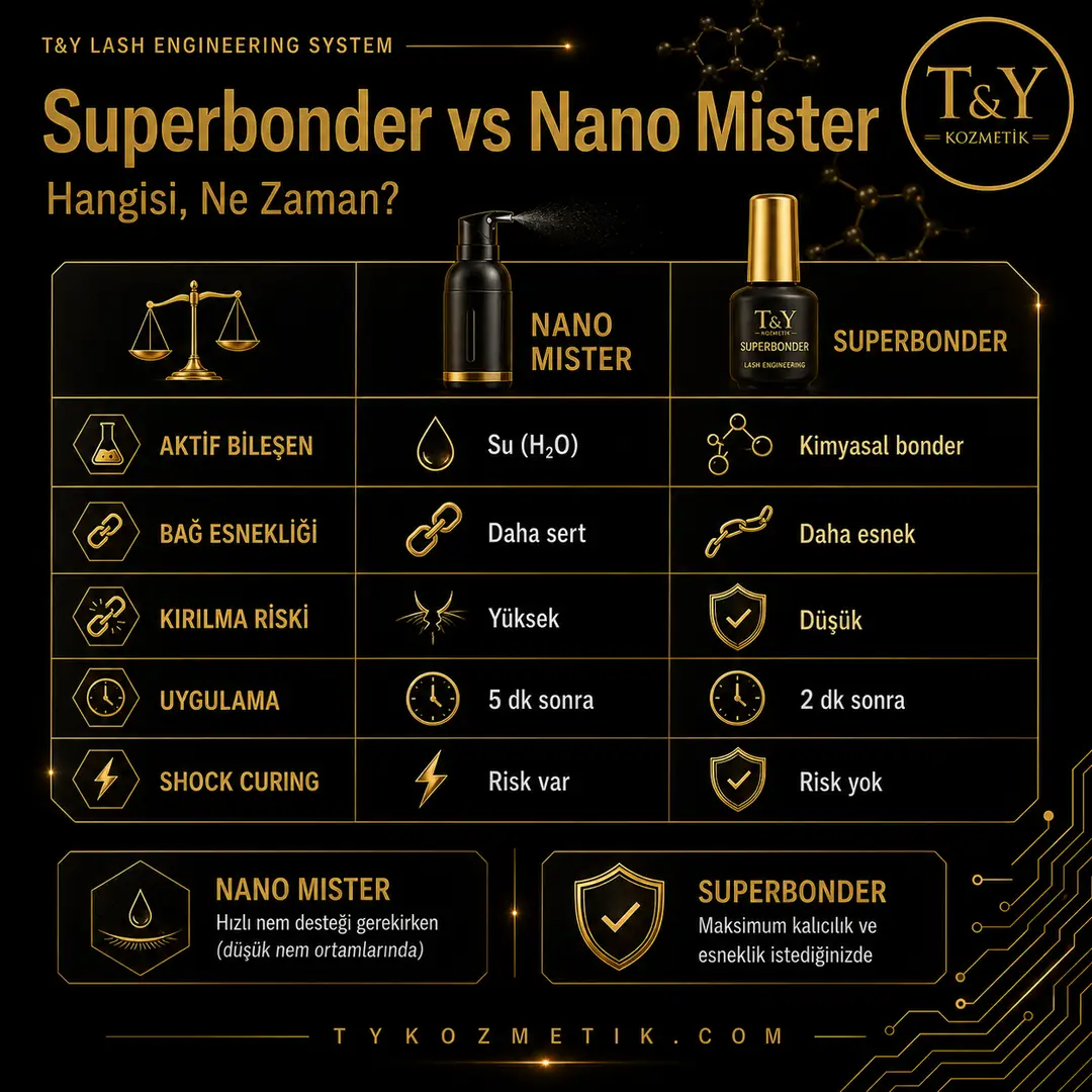 Superbonder ve Nano Mister Fiziği | T&Y Lash Engineering System