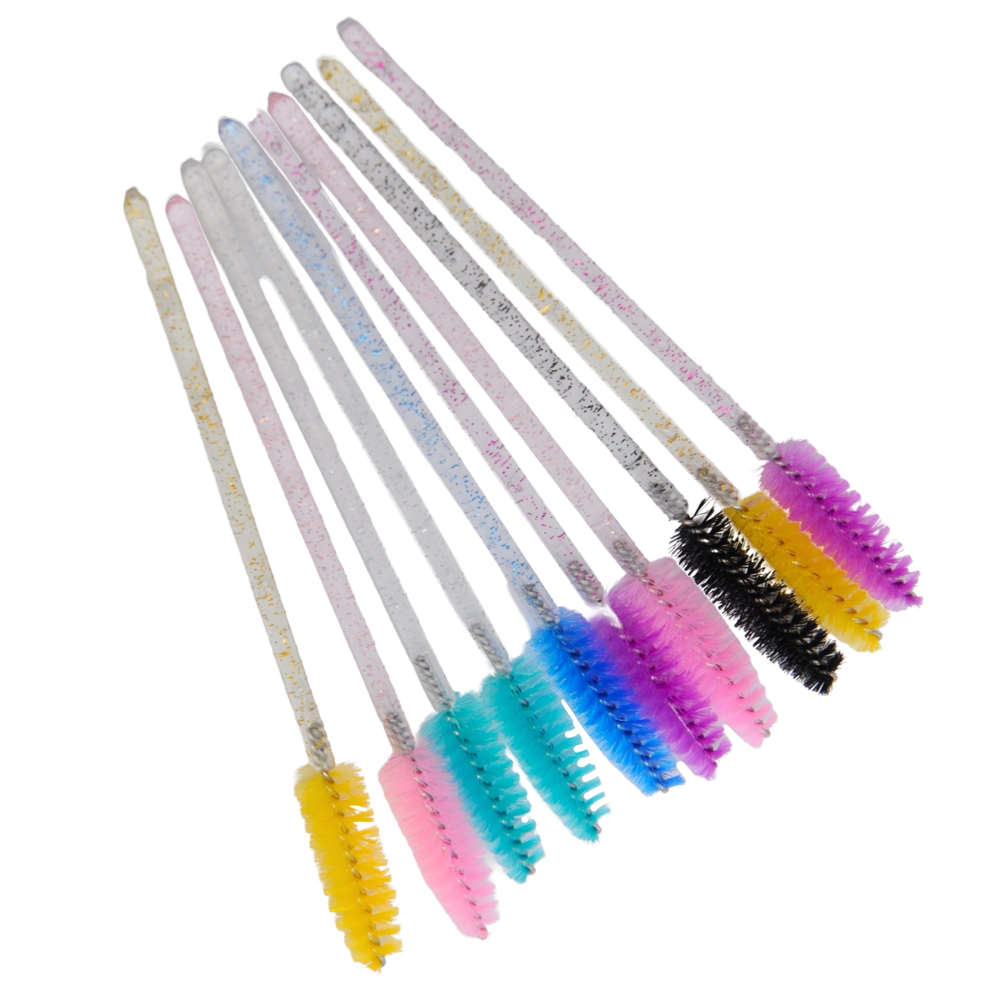 T&Y Kirpik Fırçası Renkli Maskara Fırçası 10 Adet