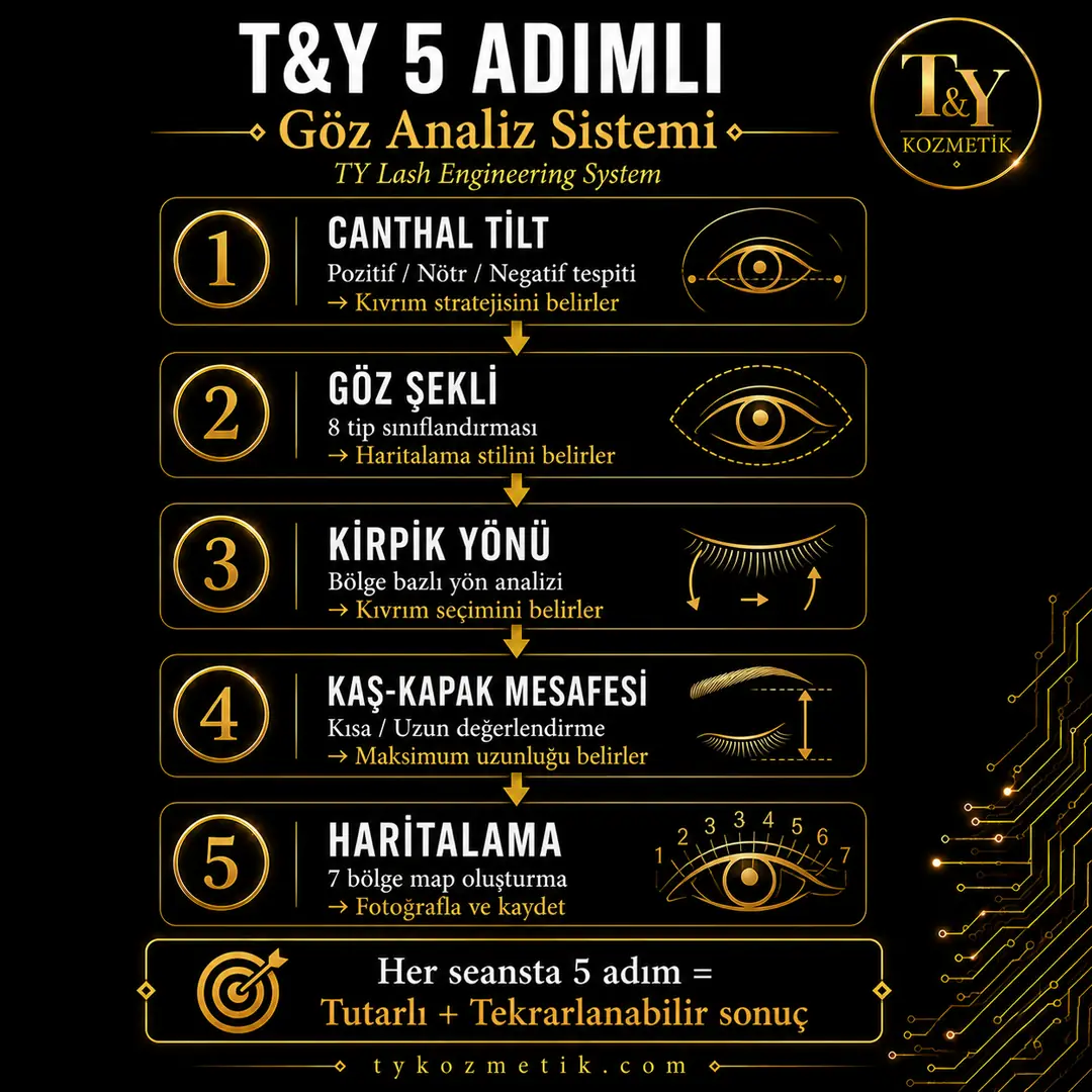 T&Y 5 adımlı göz analiz sistemi — T&Y Lash Engineering System