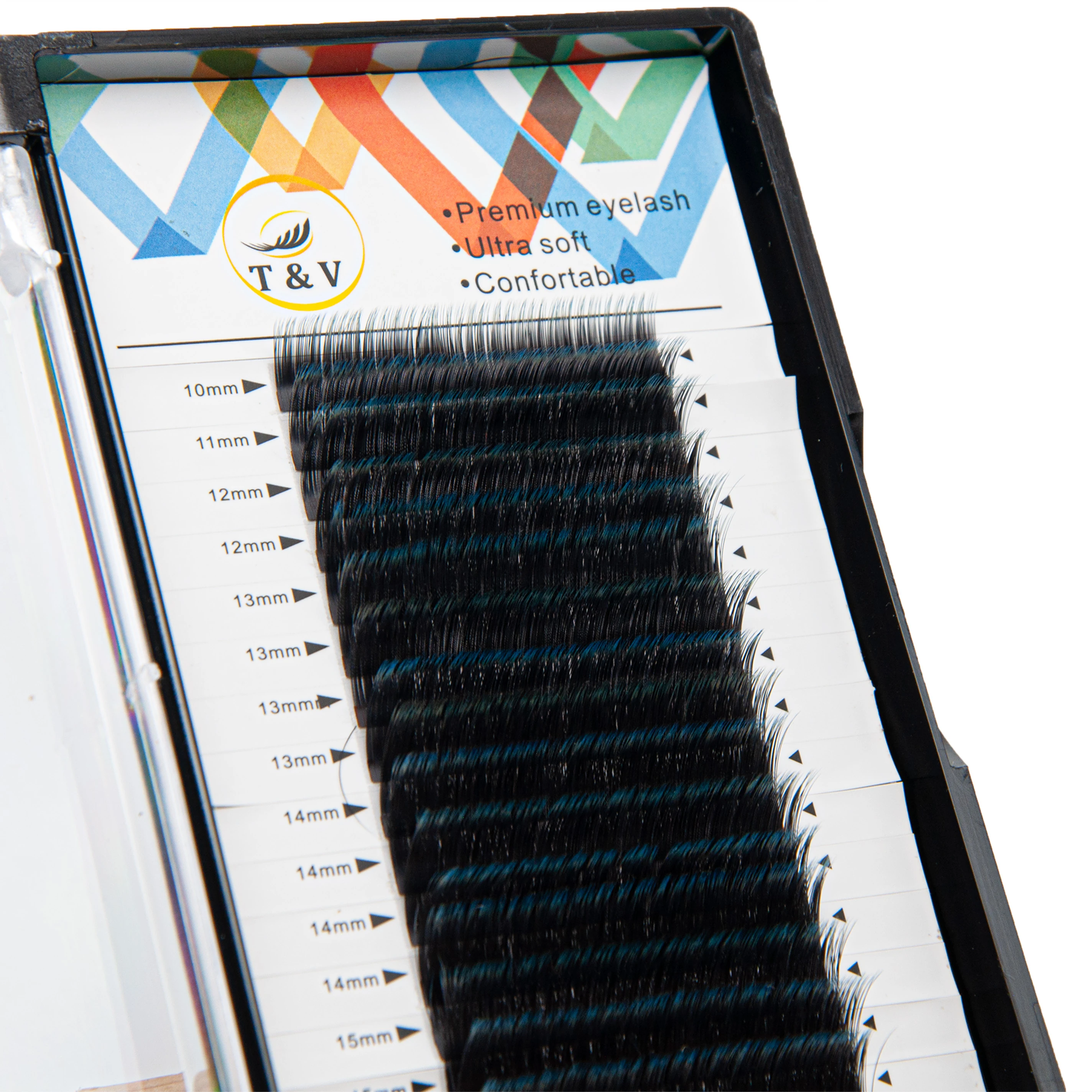 T&V Renkli Kirpik D Kıvrım Lacivert