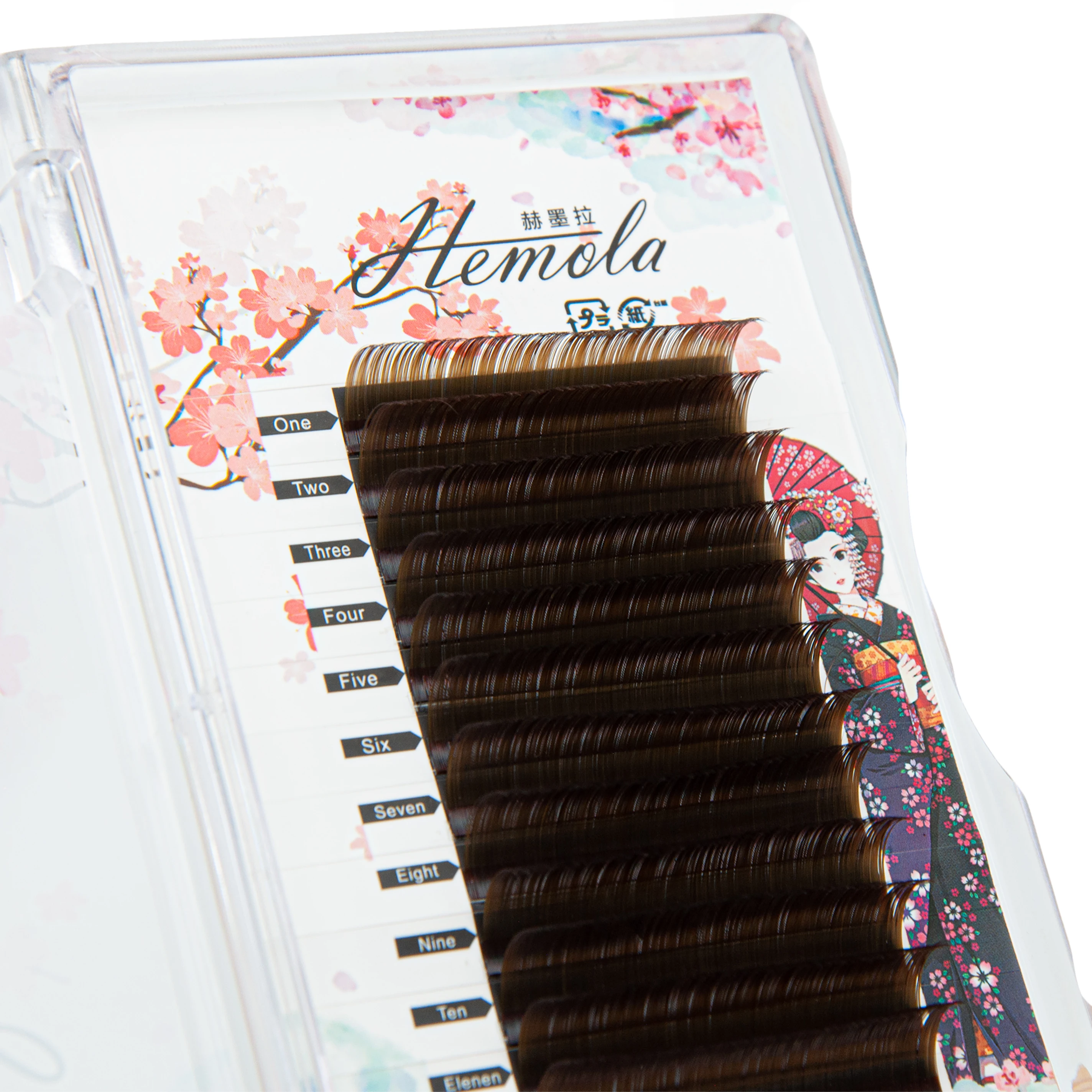 HEMOLA Renkli Kirpik D Kıvrım Kahve