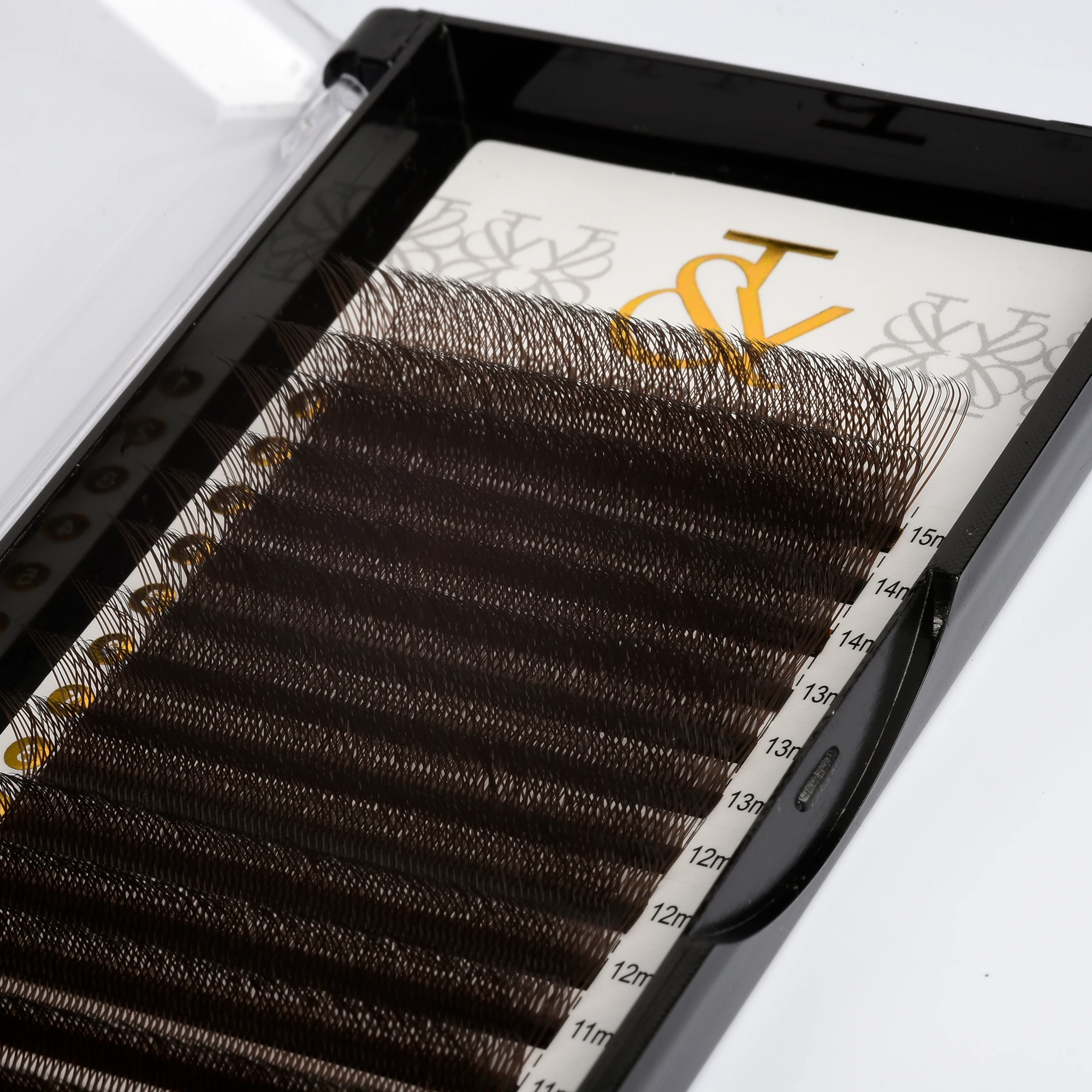 T&Y Volume Renkli Kirpik W-6P CC Kıvrım Kahverengi