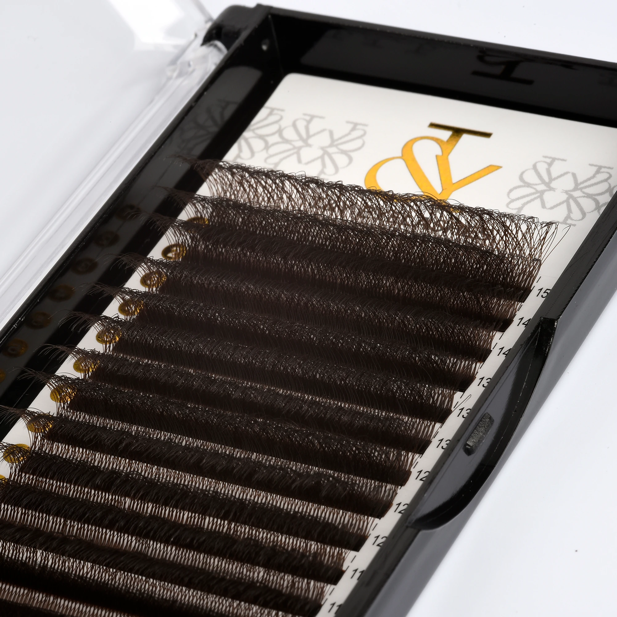 T&Y Volume Renkli Kirpik W-5D D Kıvrım Koyu Kahverengi