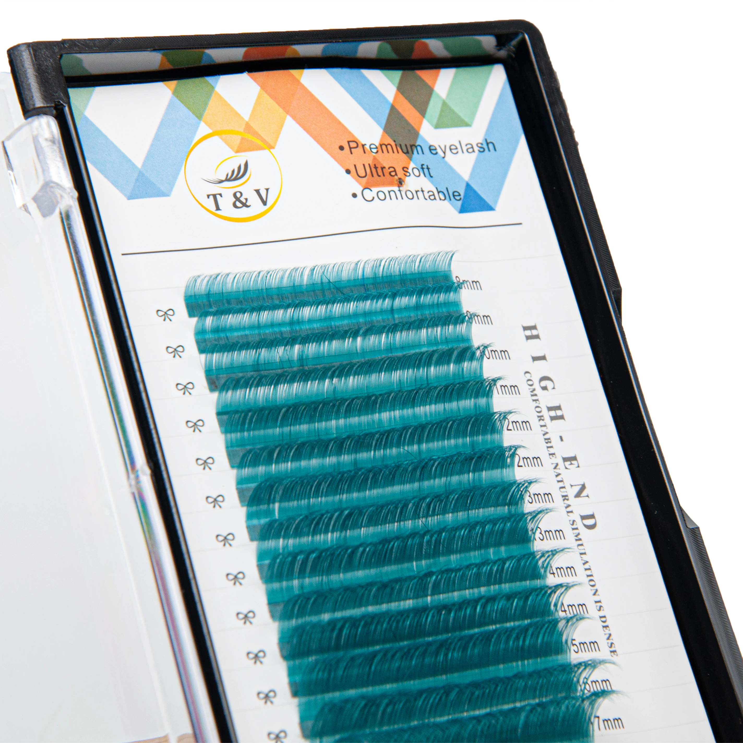 T&V Renkli Kirpik D Kıvrım Zümrüt Yeşili