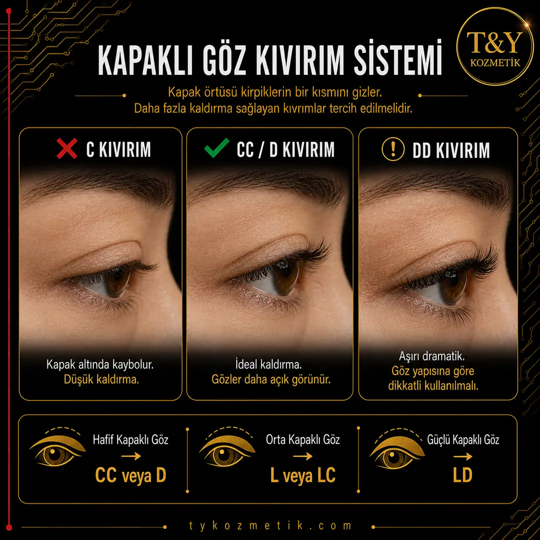 Kapaklı Göz Kıvrım Sistemi | T&Y Lash Engineering System