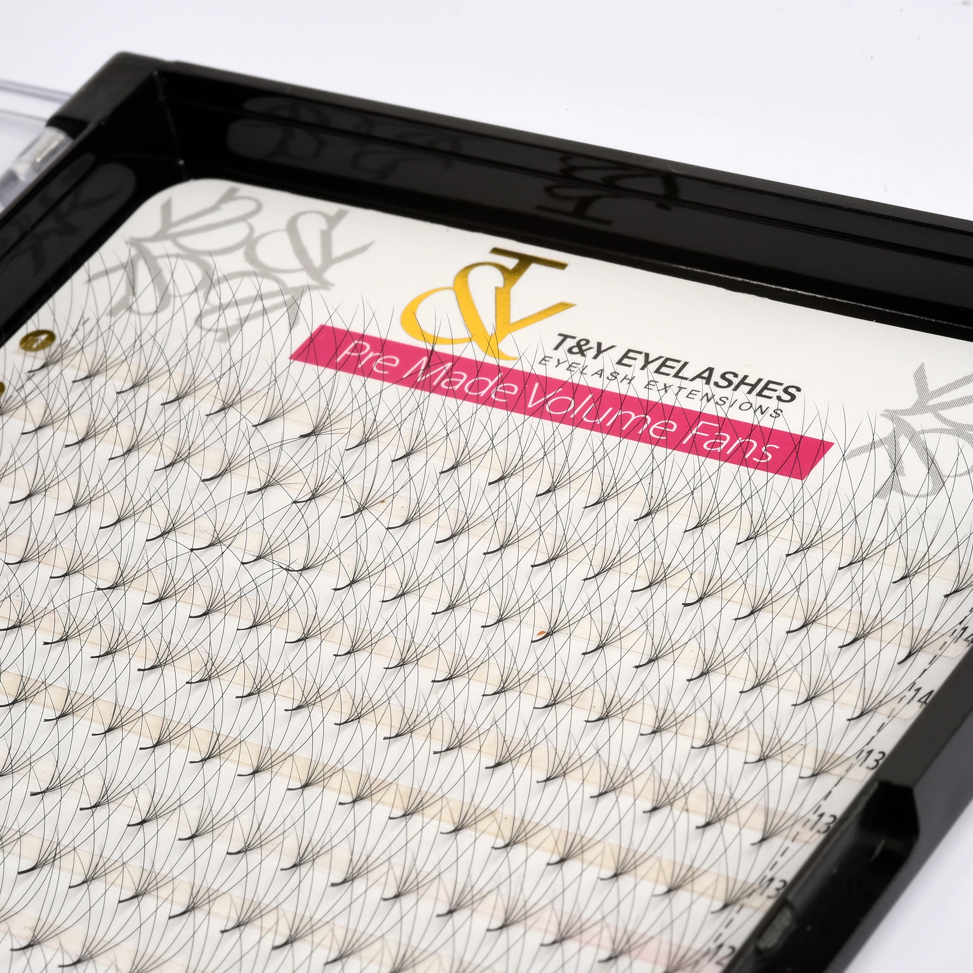 5-D Hazır Demet İpek Kirpik , T&Y , D 0,07 , Mix 8-15mm , 16 Sıra , 320 Demet